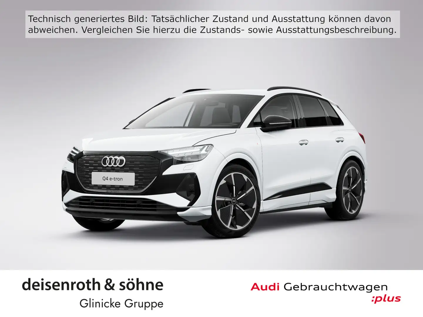 Audi Q4 e-tron 35 S line Matrix/ACC/Nav/Assist/Kam/21 Weiß - 1
