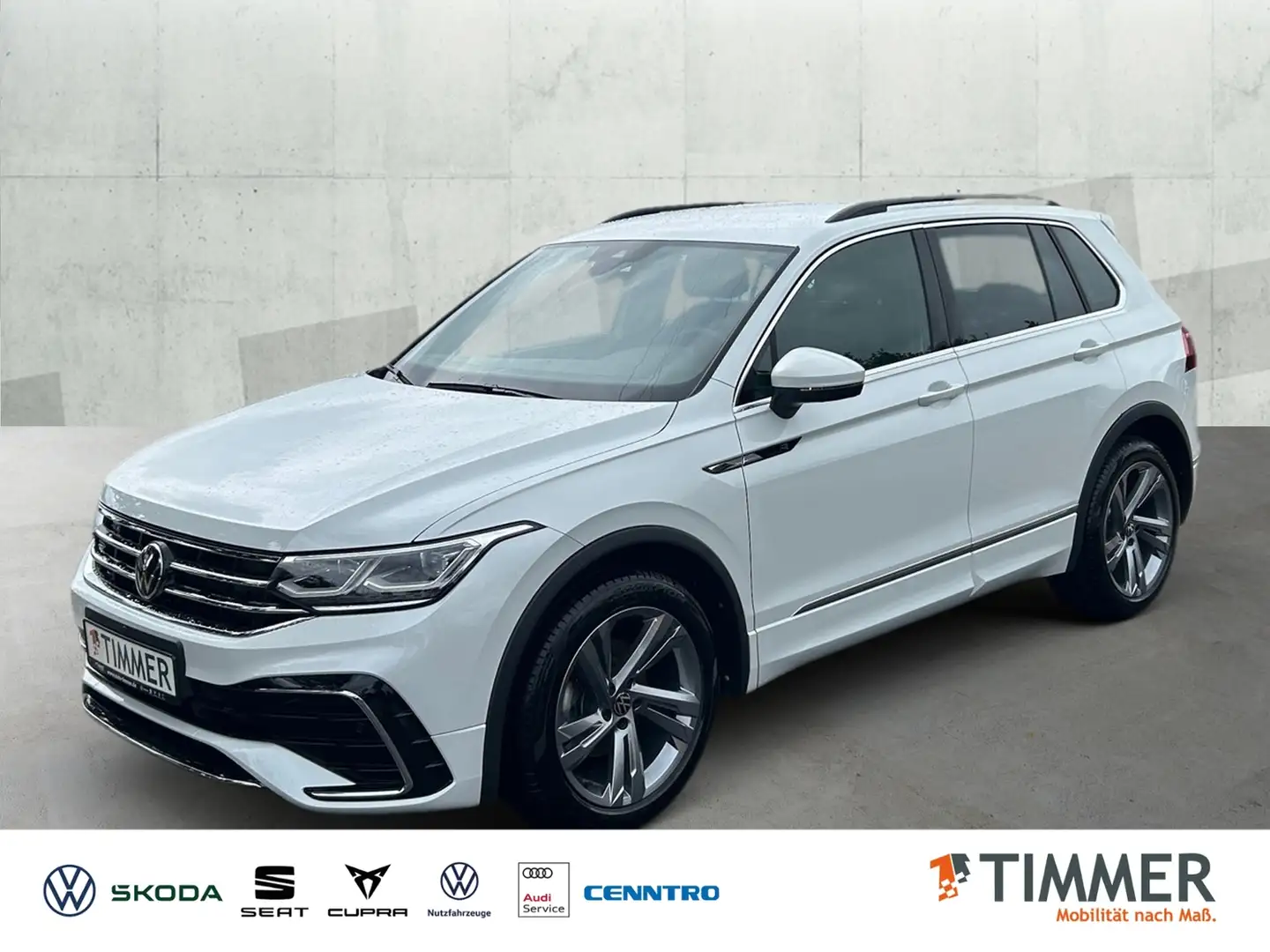 Volkswagen Tiguan 2.0 TDI DSG R-LINE *AHK *360° *IQ.LIGHT *TRAVEL * Weiß - 1