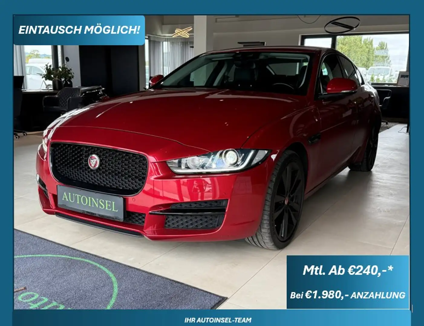 Jaguar XE Prestige 20d 4WD Rood - 1