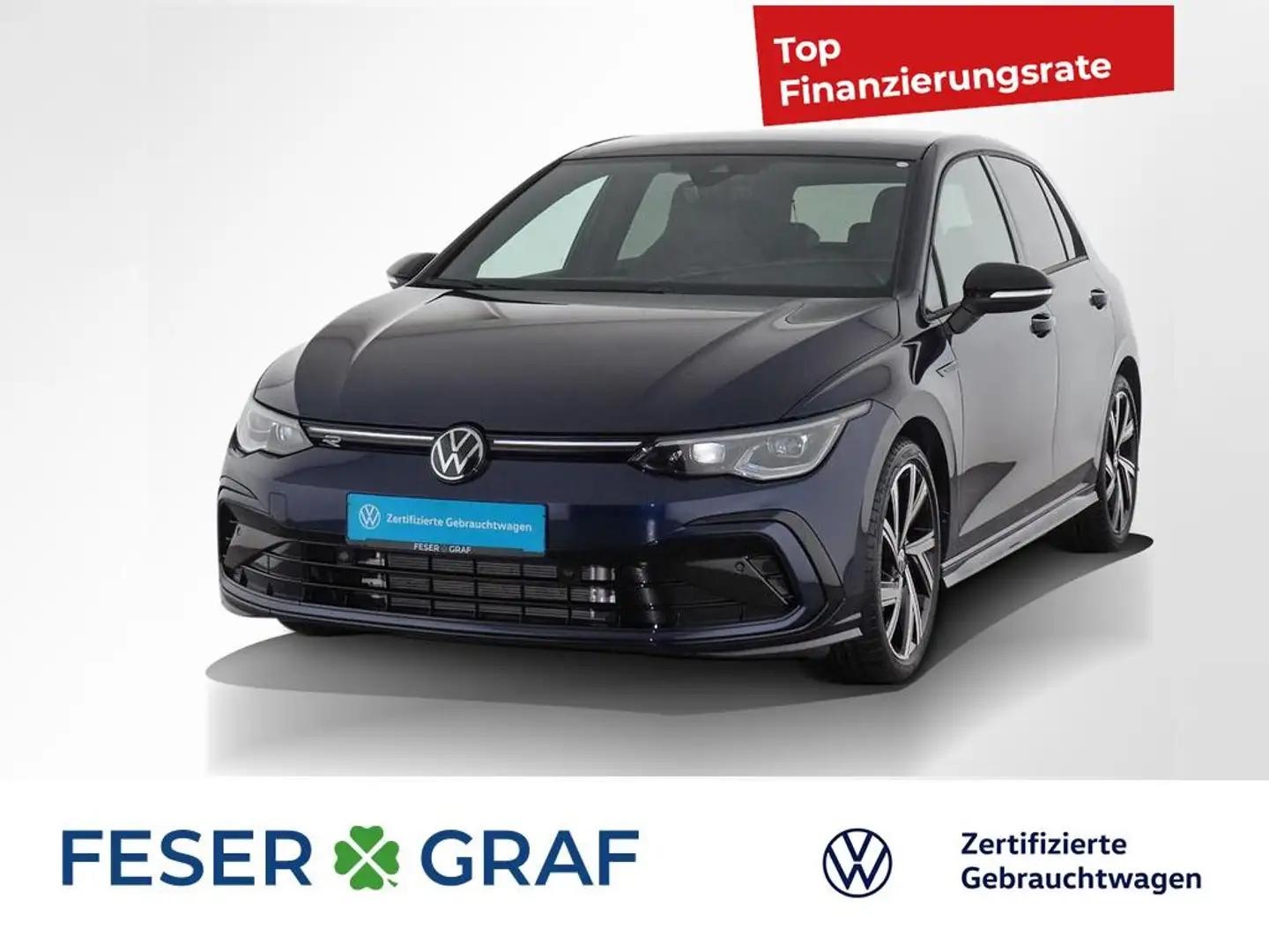 Volkswagen Golf 1.5TSI R-Line DSG Navi Panorama Kamera LED Bleu - 1