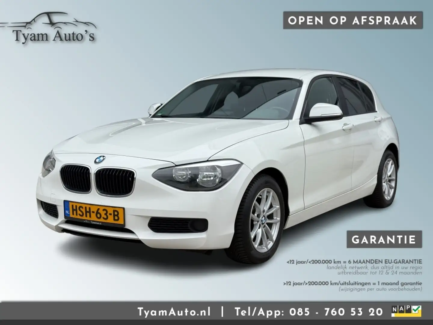 BMW 116 116i AIRCO BLUETOOTH STOELVERWARMING PDC SPORTVELG Blanc - 1