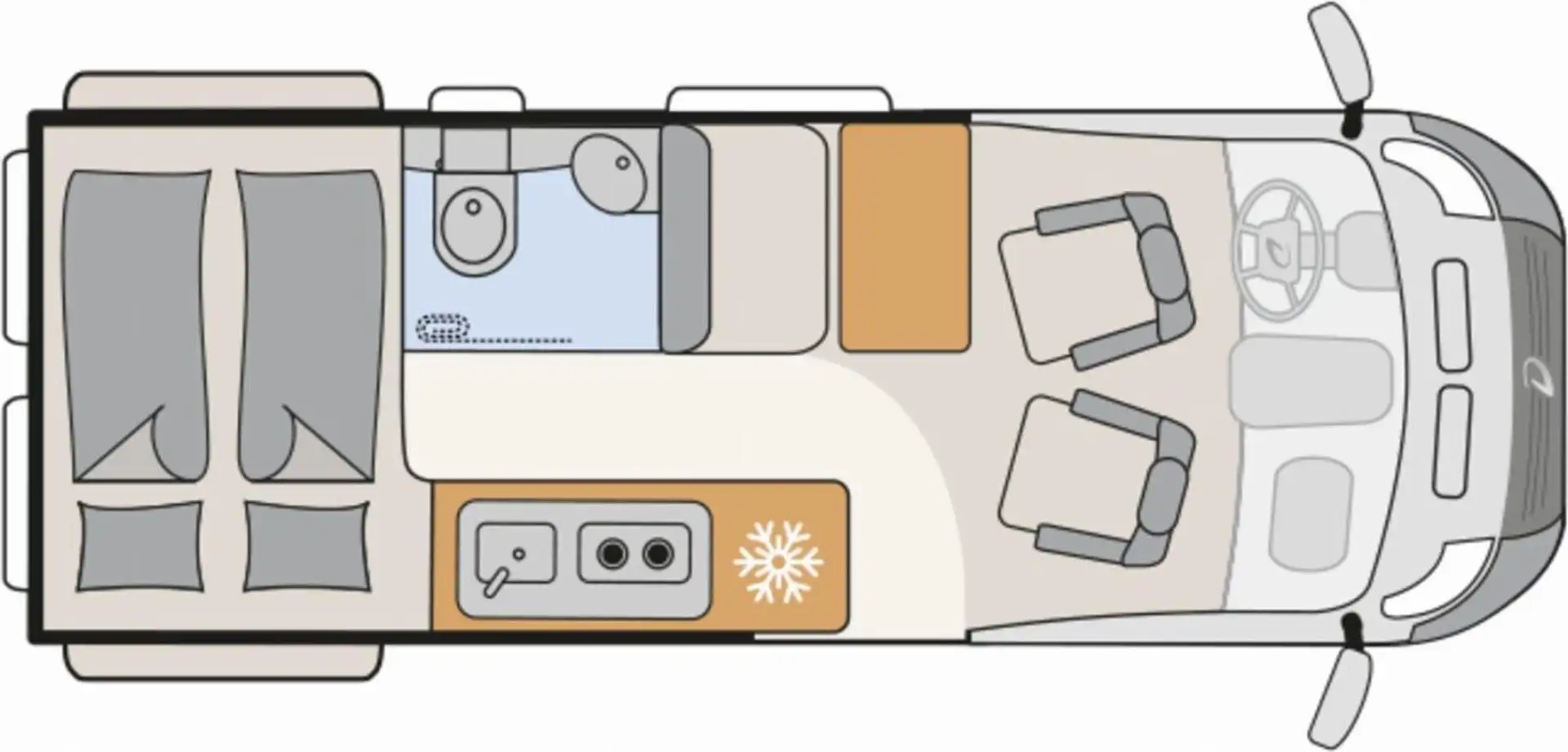 Dethleffs Globetrail Classic 590 DK Ford Assistenz-Systeme Schwarz - 2