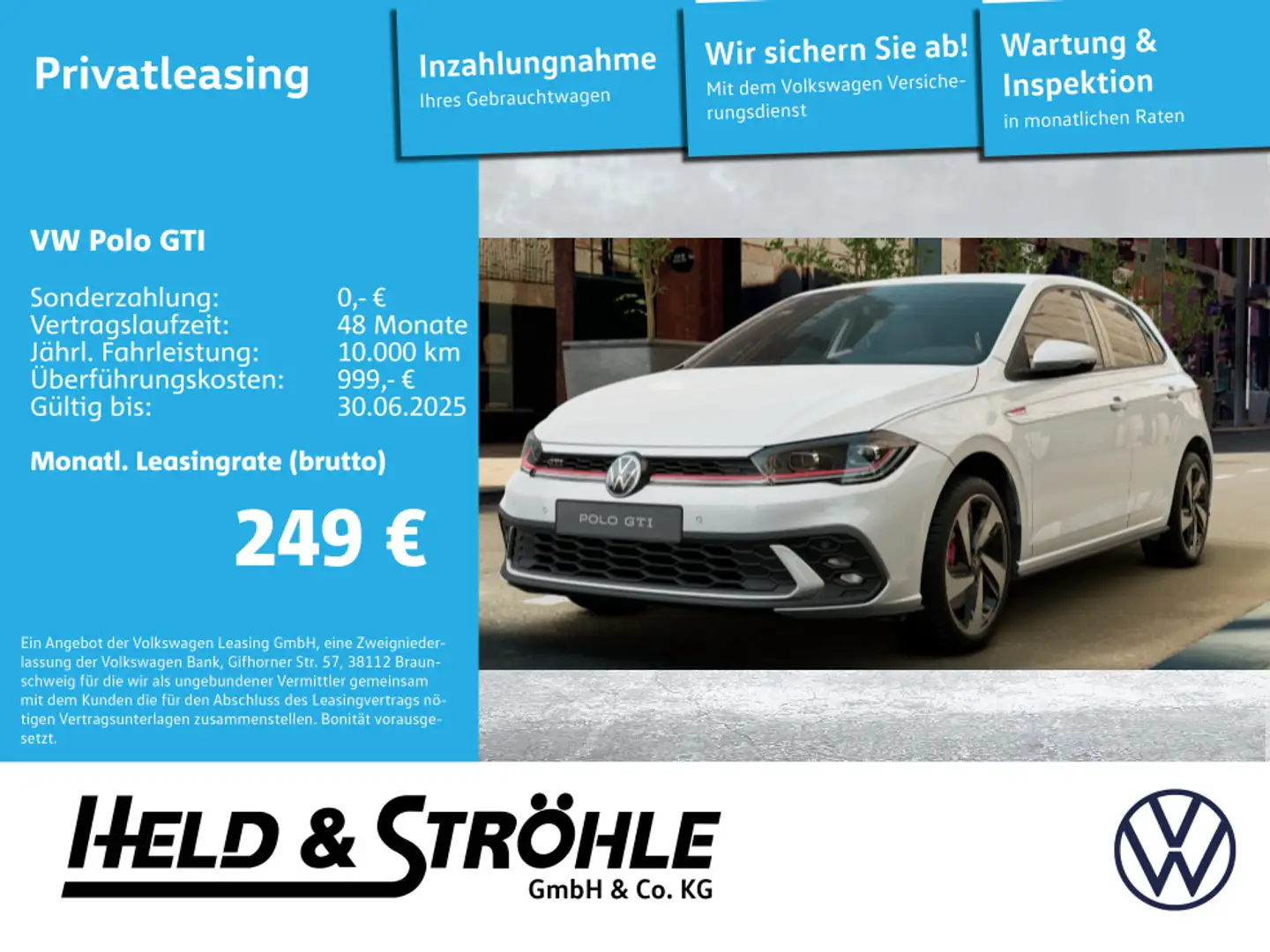 Volkswagen Polo GTI 2.0l TSI 207PS APP IQ.Light Weiß - 1