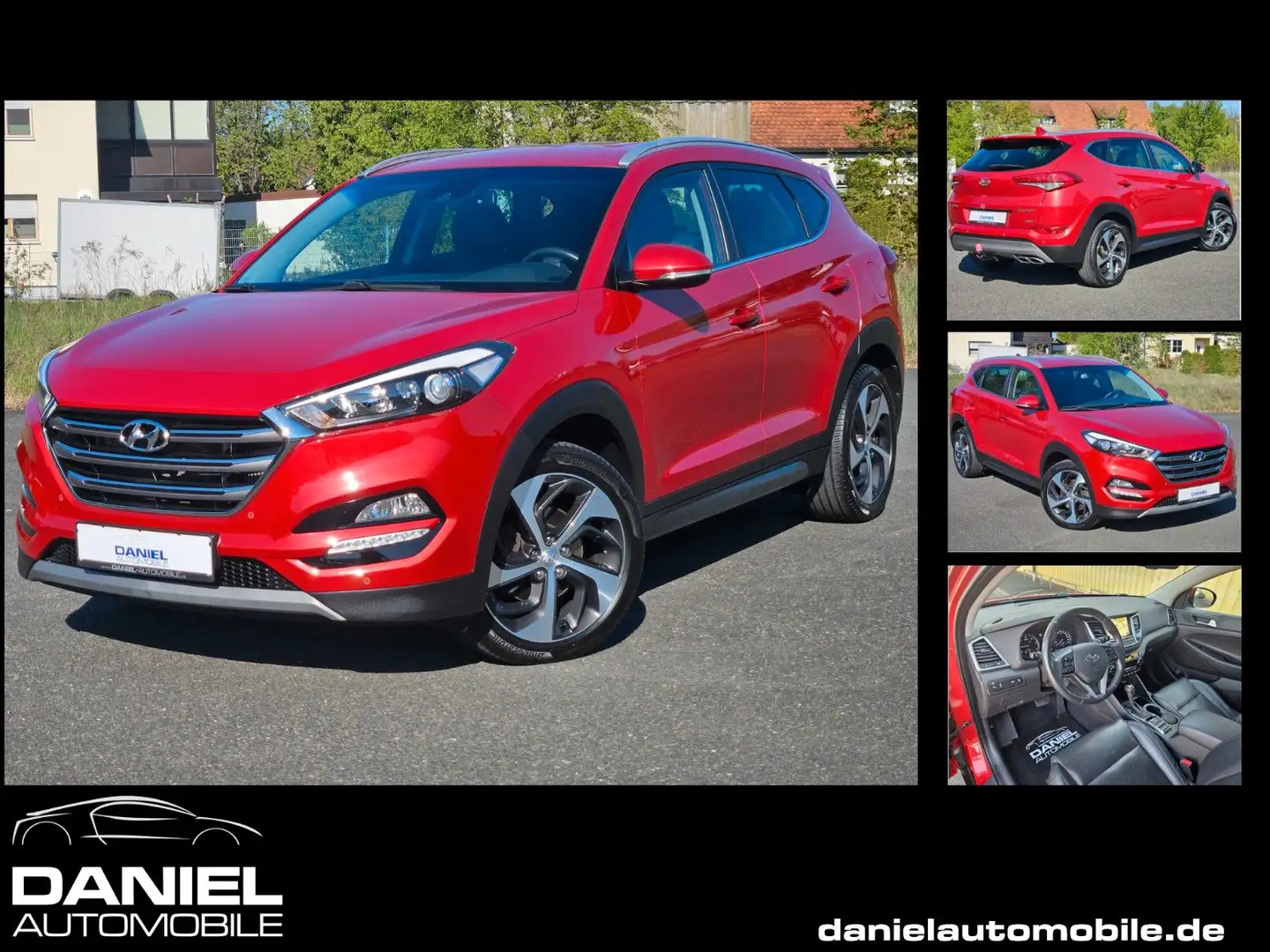 Hyundai TUCSON Style 4WD AUTOMATIK+LEDER+NAVI+KAMERA+EU6 Rouge - 1
