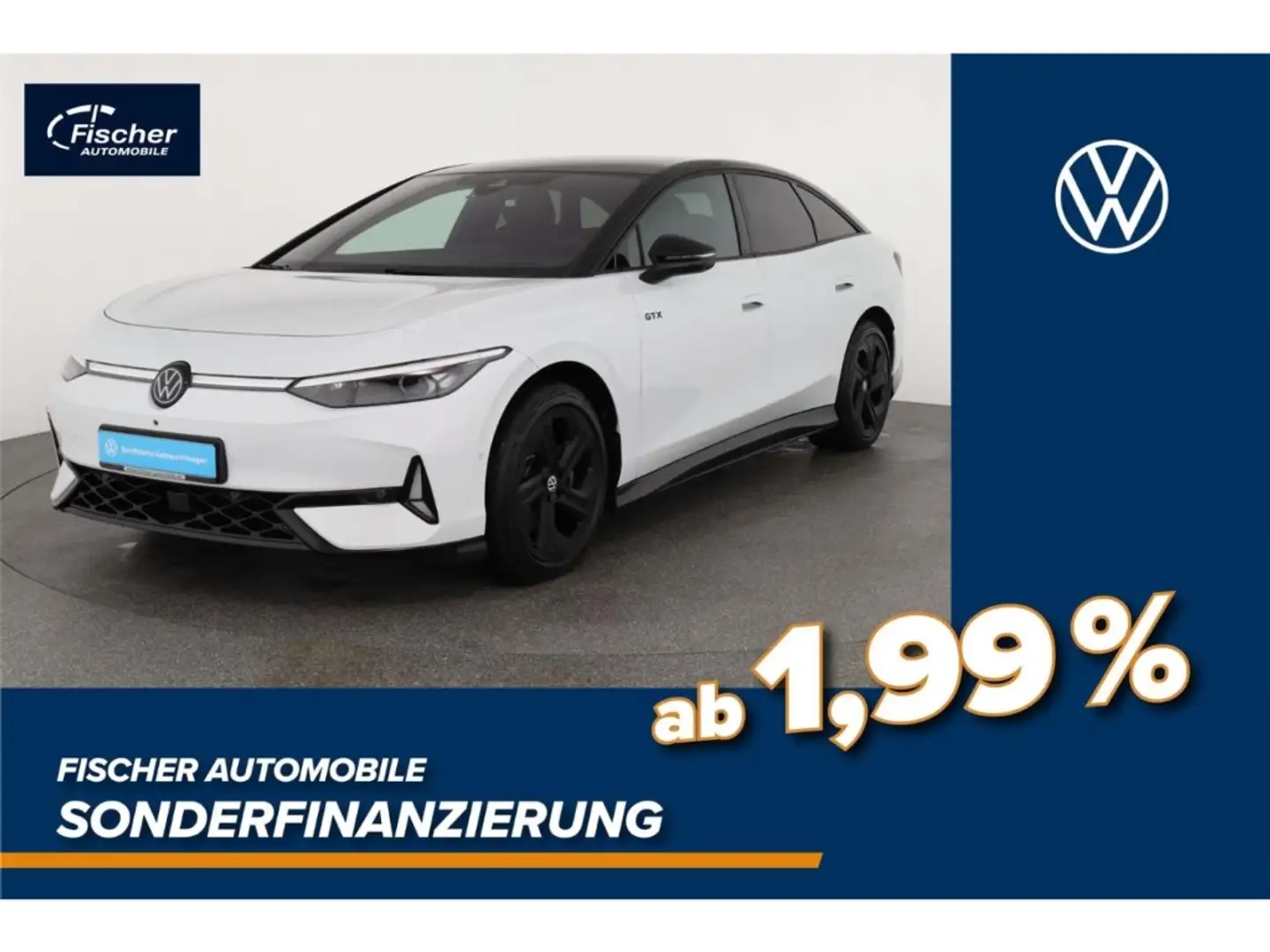 Volkswagen ID.7 Elektro GTX 86kWh NAV/LED/AHK/Wärmepumpe Weiß - 1