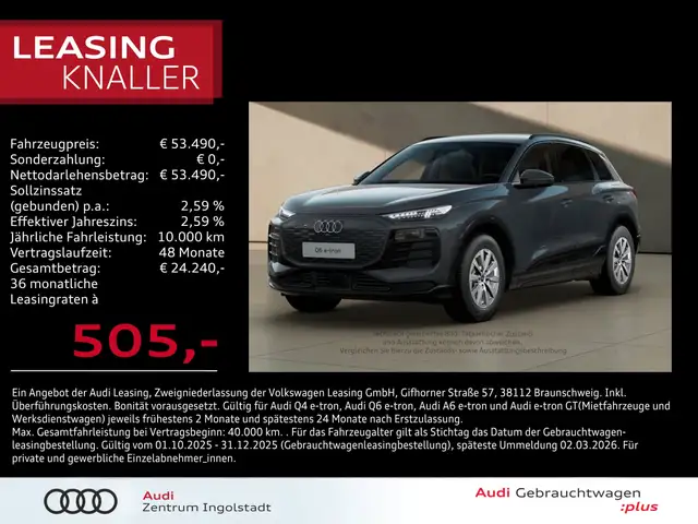 Audi Q6 e-tron TECH LED+ ACC KAM.