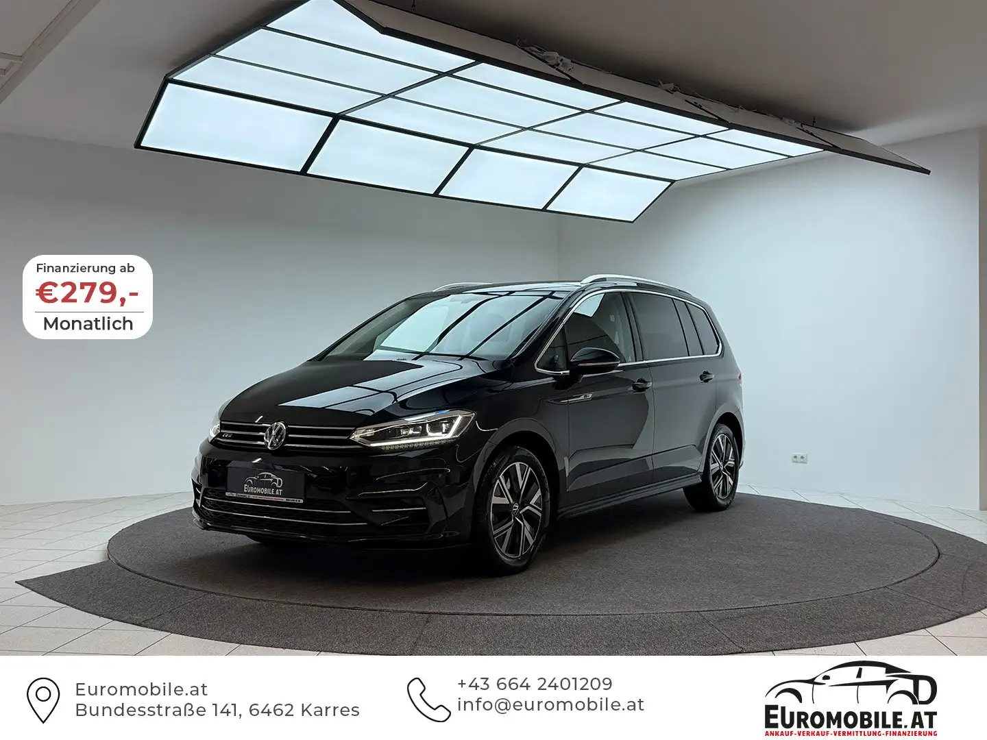 Volkswagen Touran Highline R-LINE *7-SITZER*RFK*AHK*ACC*LED*MASSAGE* Schwarz - 1