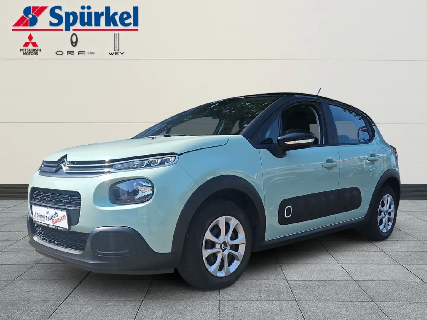 Citroen C3 Feel 1.2 PureTech 110, Klima, Allwetter Grün - 1