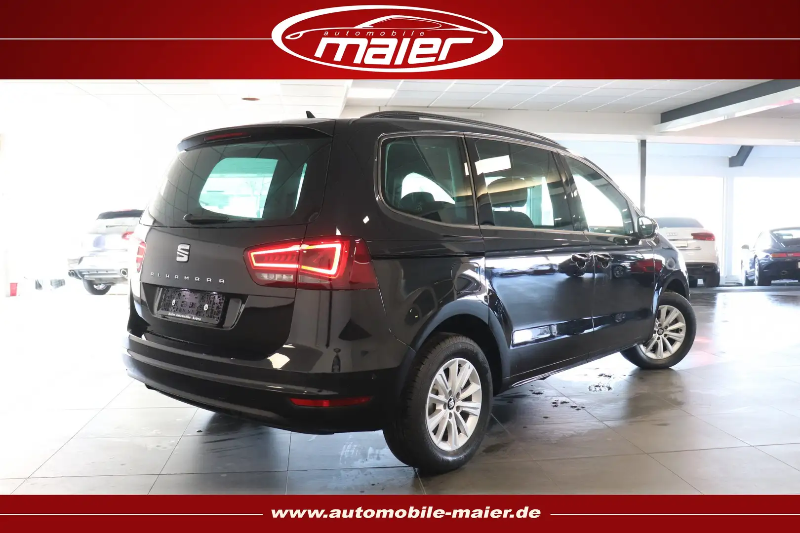 SEAT Alhambra 2.0 TDI DSG-Navi-Kam.-STDHZ-el.Türen- Schwarz - 2