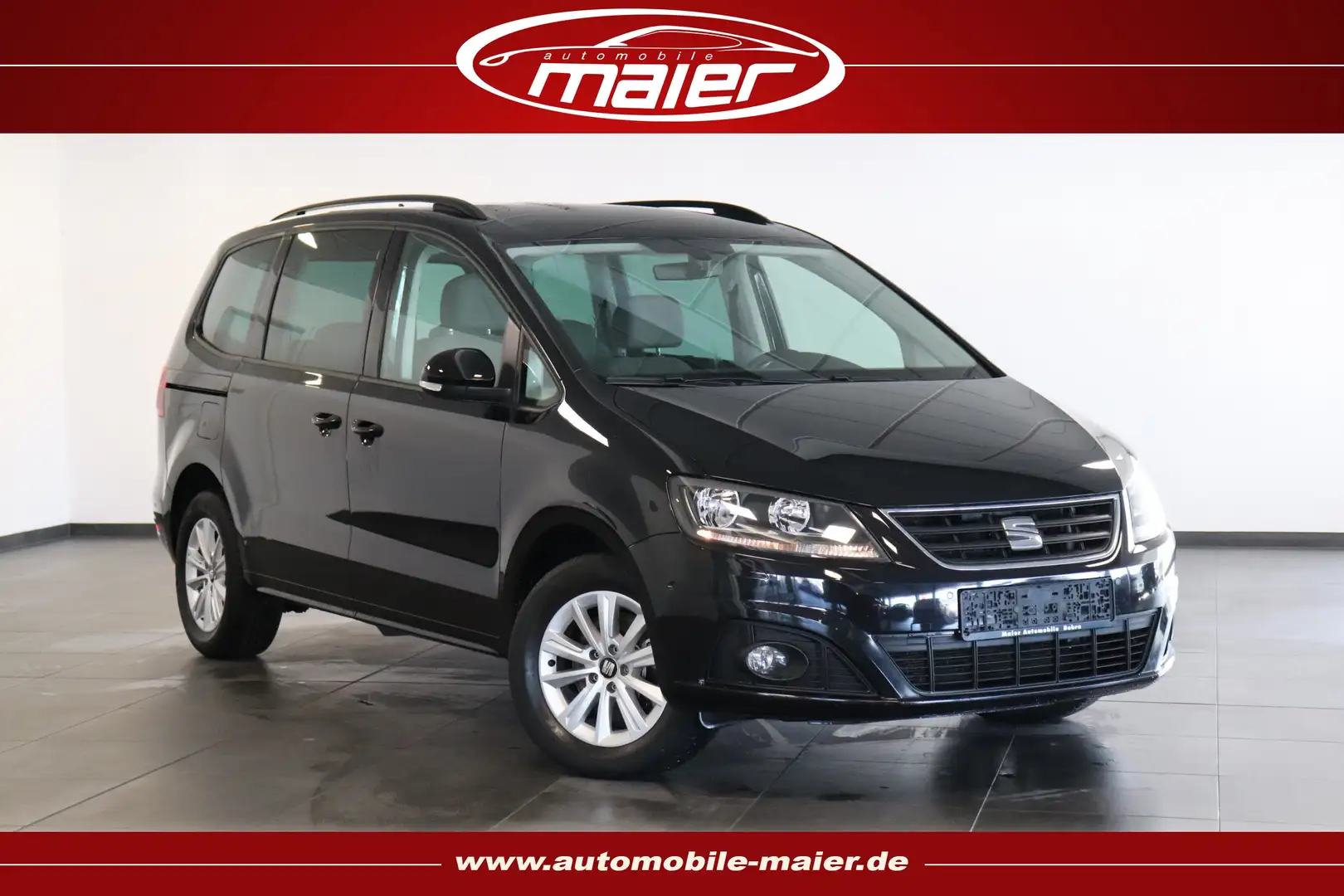 SEAT Alhambra 2.0 TDI DSG-Navi-Kam.-STDHZ-el.Türen- Schwarz - 1