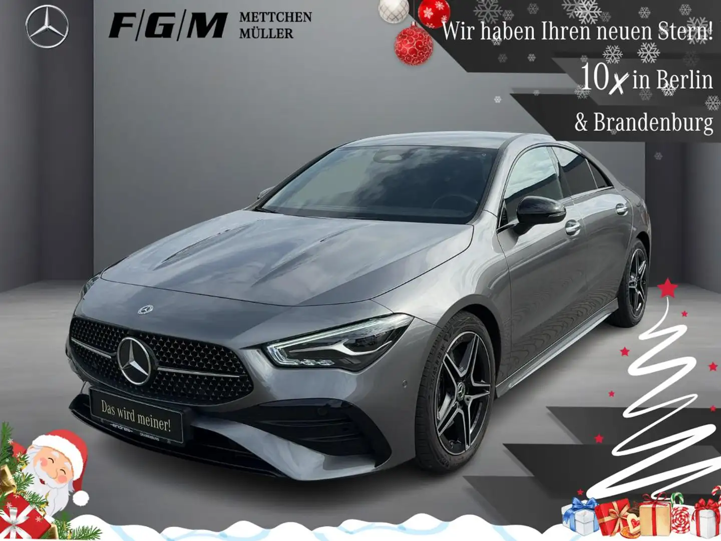 Mercedes-Benz CLA 220 4M Coupe AMG Line Advanced+ KeyGo|TWA Grau - 1