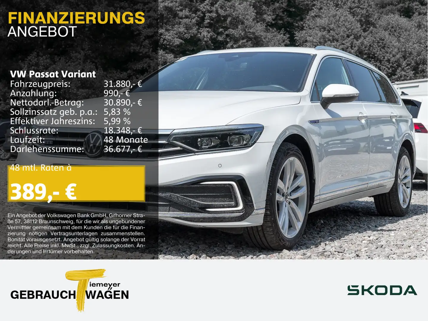 Volkswagen Passat Variant GTE NP63 STHZG LM18 AHK MATRIX AS Weiß - 1