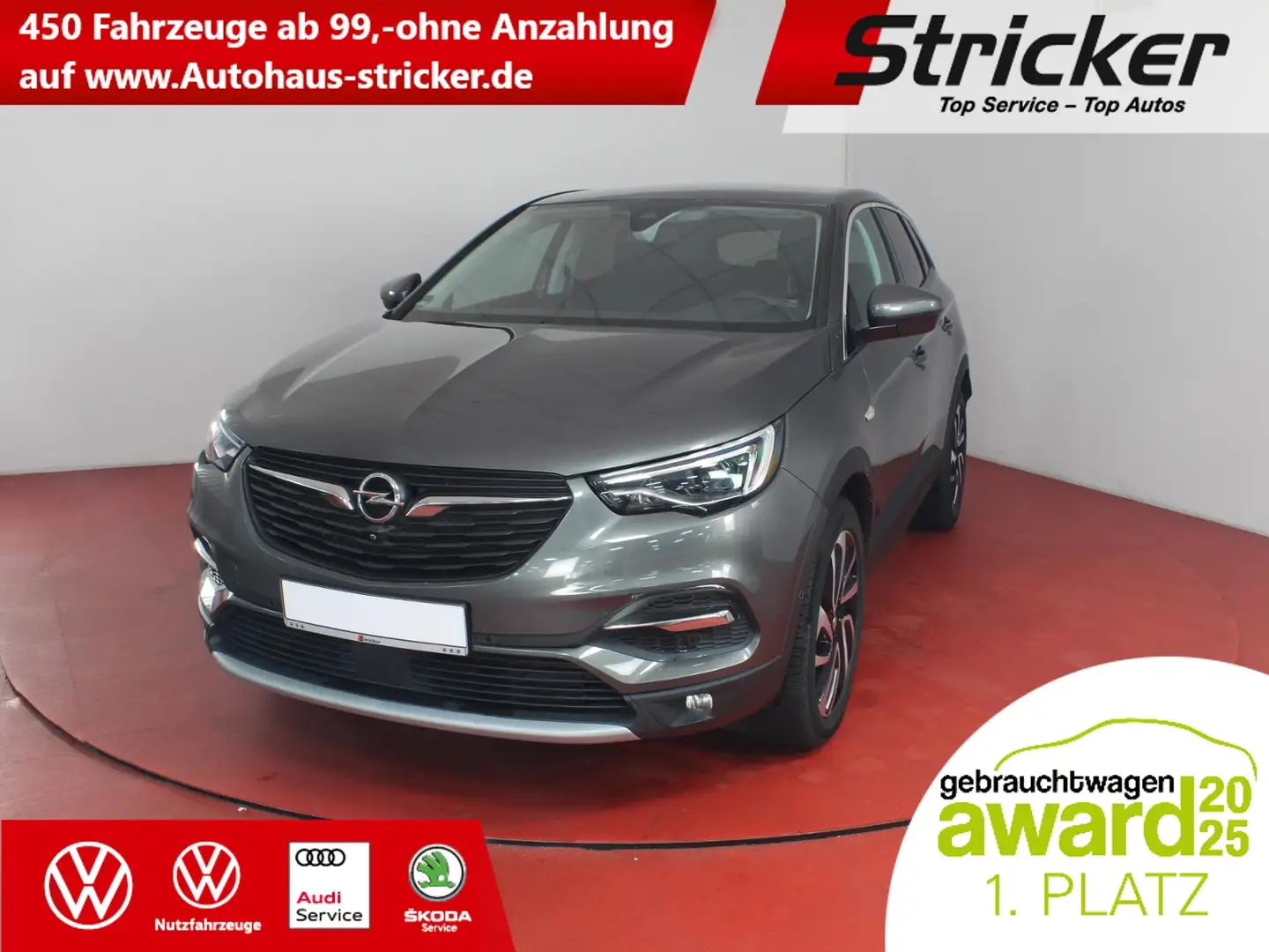Opel Grandland X Dynamic  1.2 Turbo TÜV bis 07/27 Kmaera Navi Silver - 1