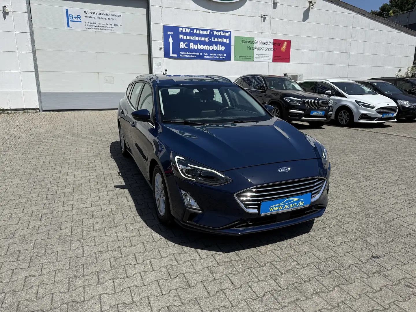Ford Focus Titanium 2,0 TDCI Navi LED Kamera ACC PDC SHA AHK Blauw - 2
