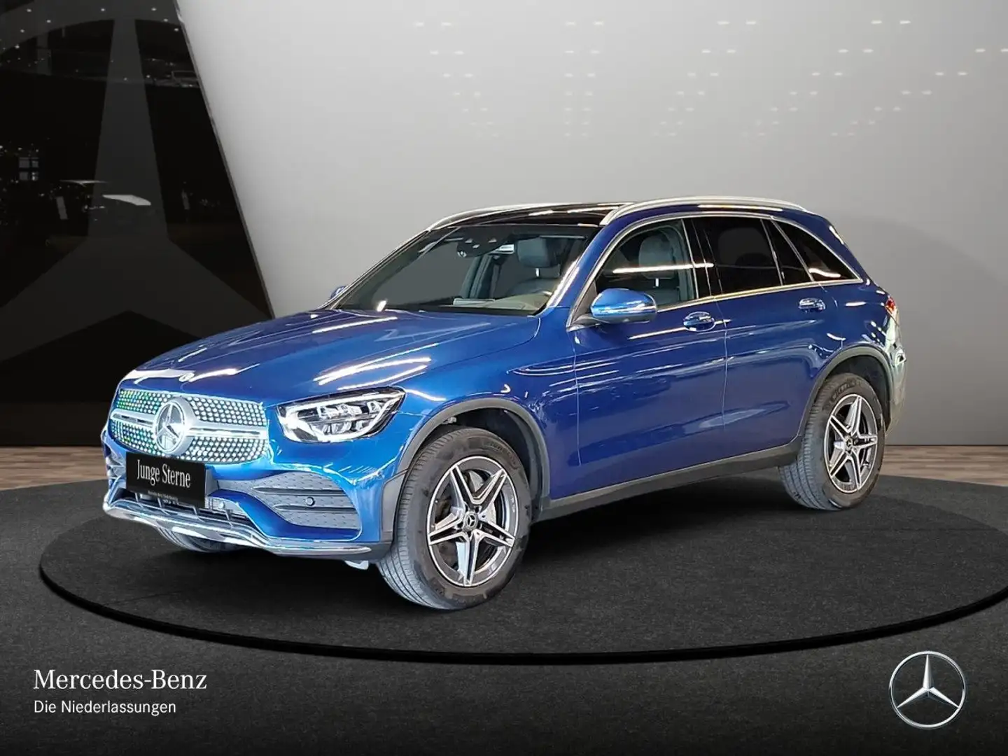 Mercedes-Benz GLC 300 de 4M AMG+PANO+360+AHK+LED+BURMESTER+HUD Blau - 2