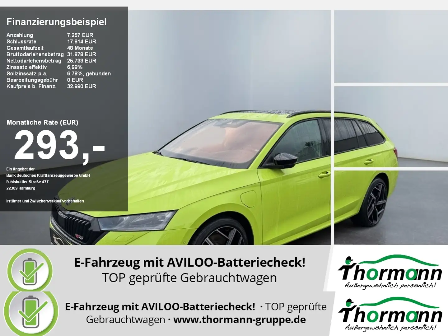 Skoda Octavia Combi RS iV 1.4 TSI 4xSitzheiz.,AHK,NAVI Verde - 1