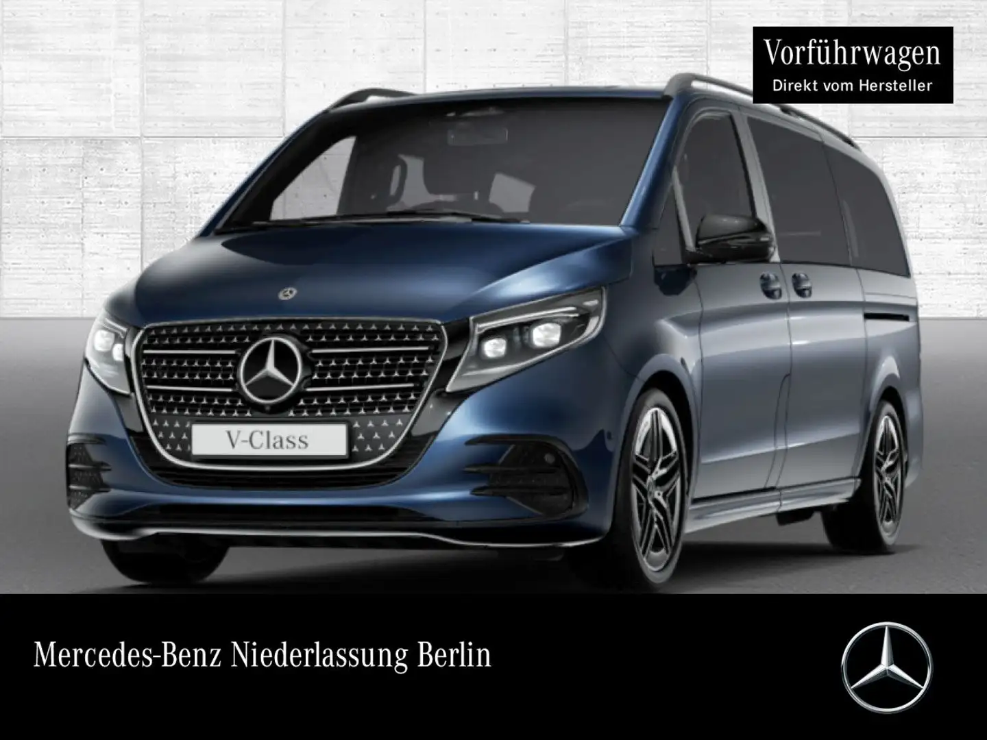 Mercedes-Benz V 300 d 4M STYLE+Allrad+AMG+9G+AHK+StandHZ+Navi Blau - 1