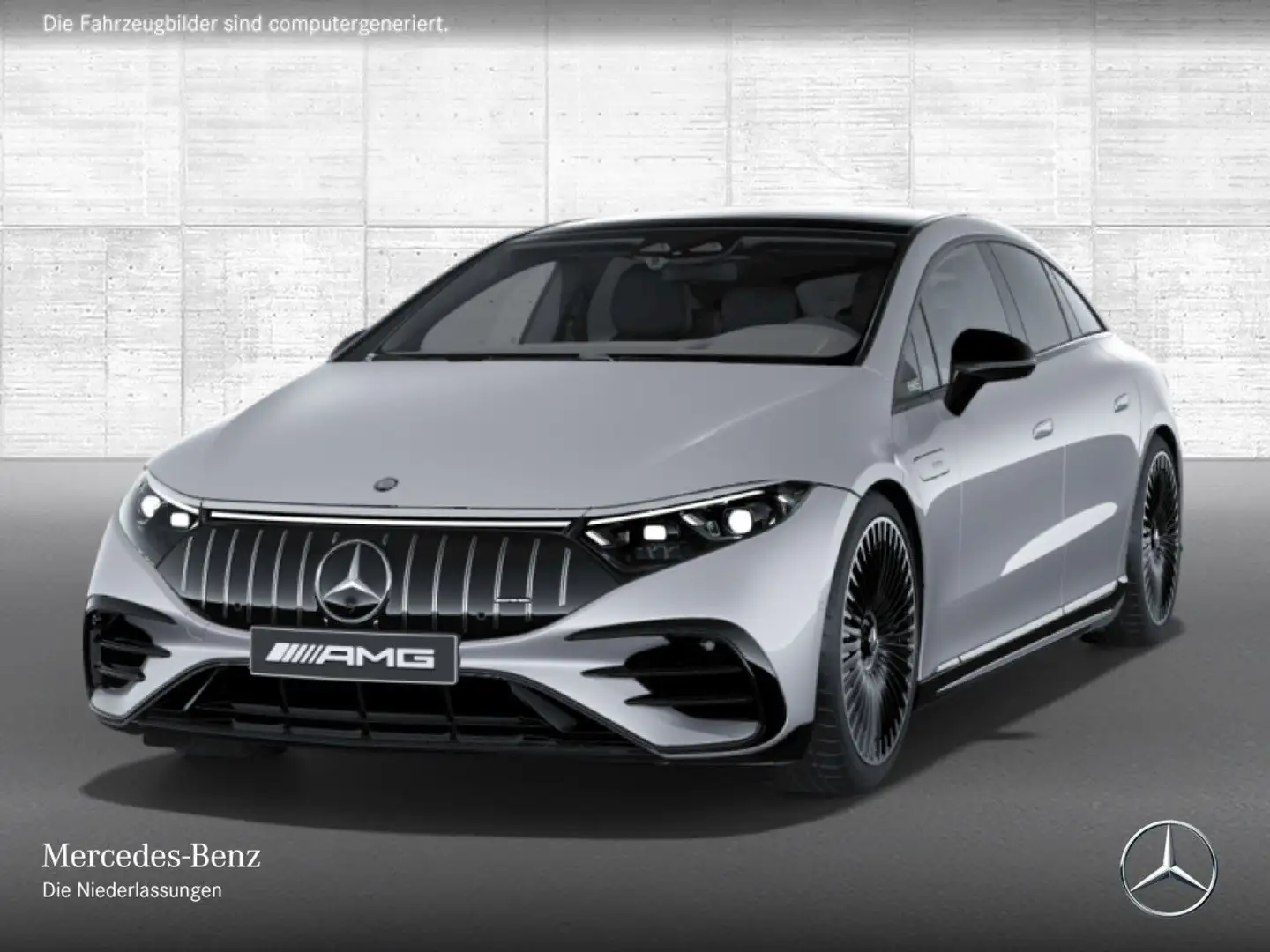 Mercedes-Benz EQS 53 AMG 4M Driversp Fahrass Fondent Pano Distr. Silber - 2