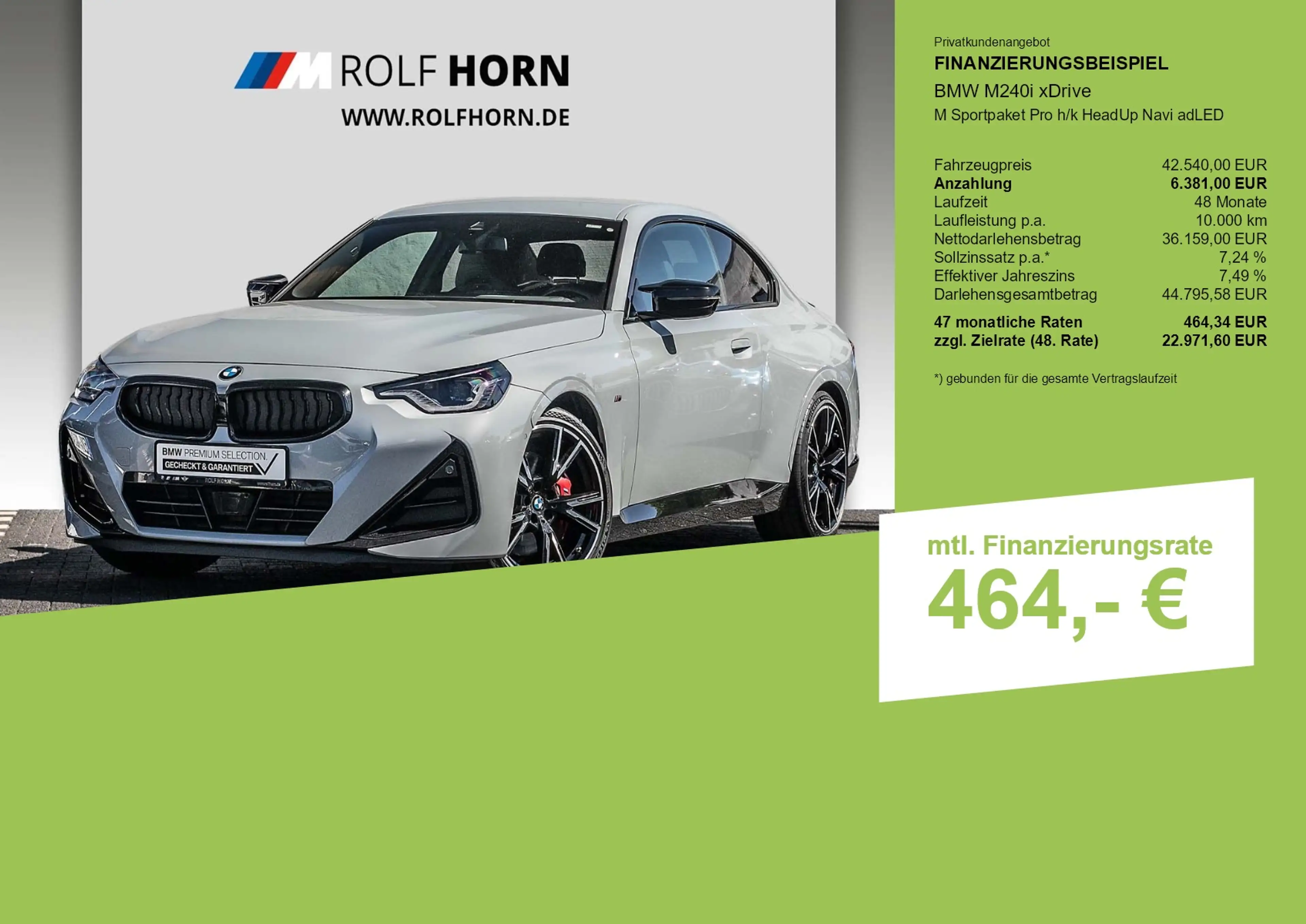 BMW 240 M240i xDrive M Sportpaket Pro h/k HeadUp Navi adLE — photo 3