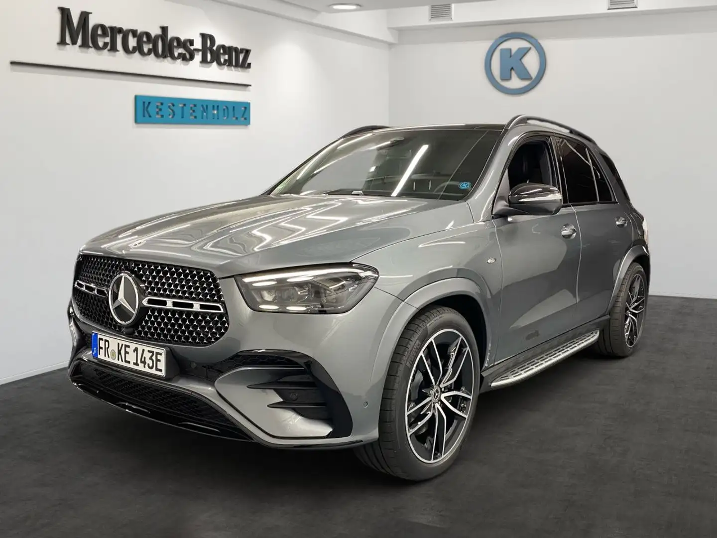 Mercedes-Benz GLE 350 de 4Matic AMG+AHK+PANO+HUD+BURMEST Grau - 2