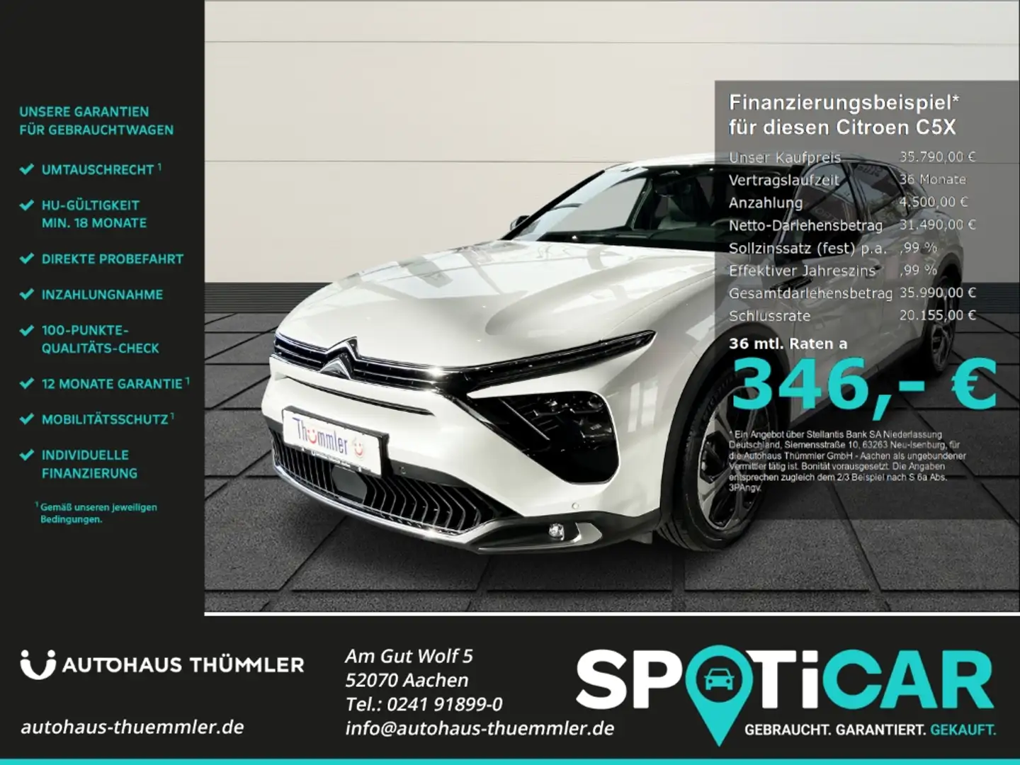 Citroen C5 X Plug-In-Hybrid 225 e-EAT8 Feel Pack SHZ Drive-Assi Wit - 1