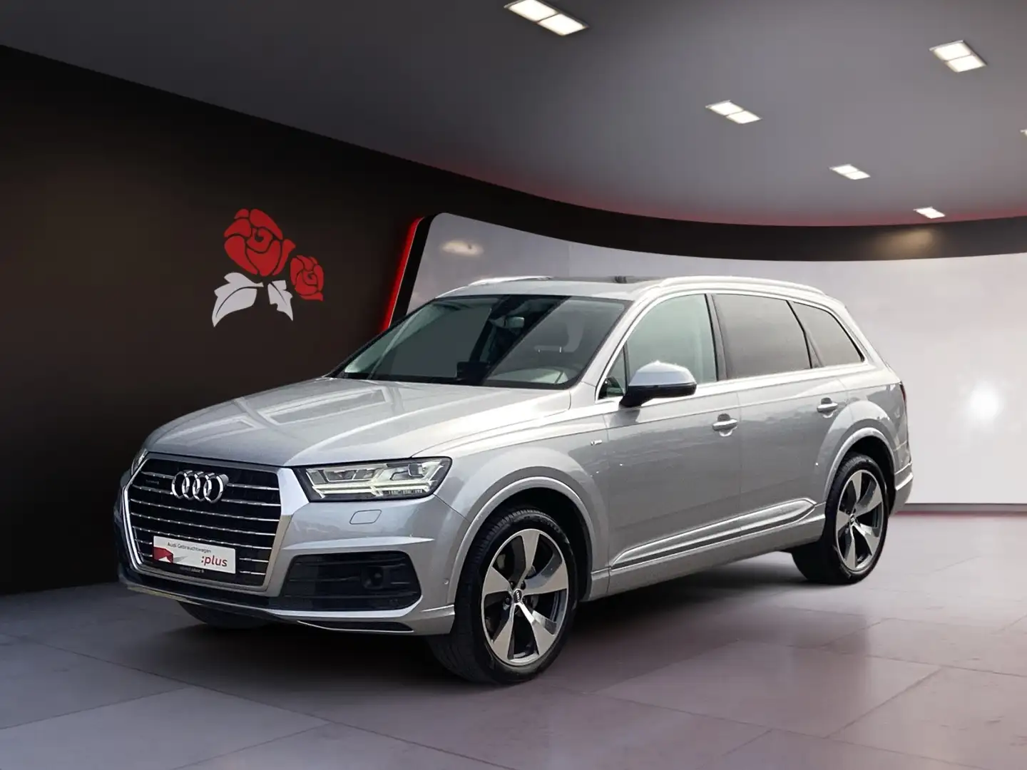 Audi Q7 3.0 TDI quattro S-line AHK Pano RFK Navi LED Stan Silber - 2