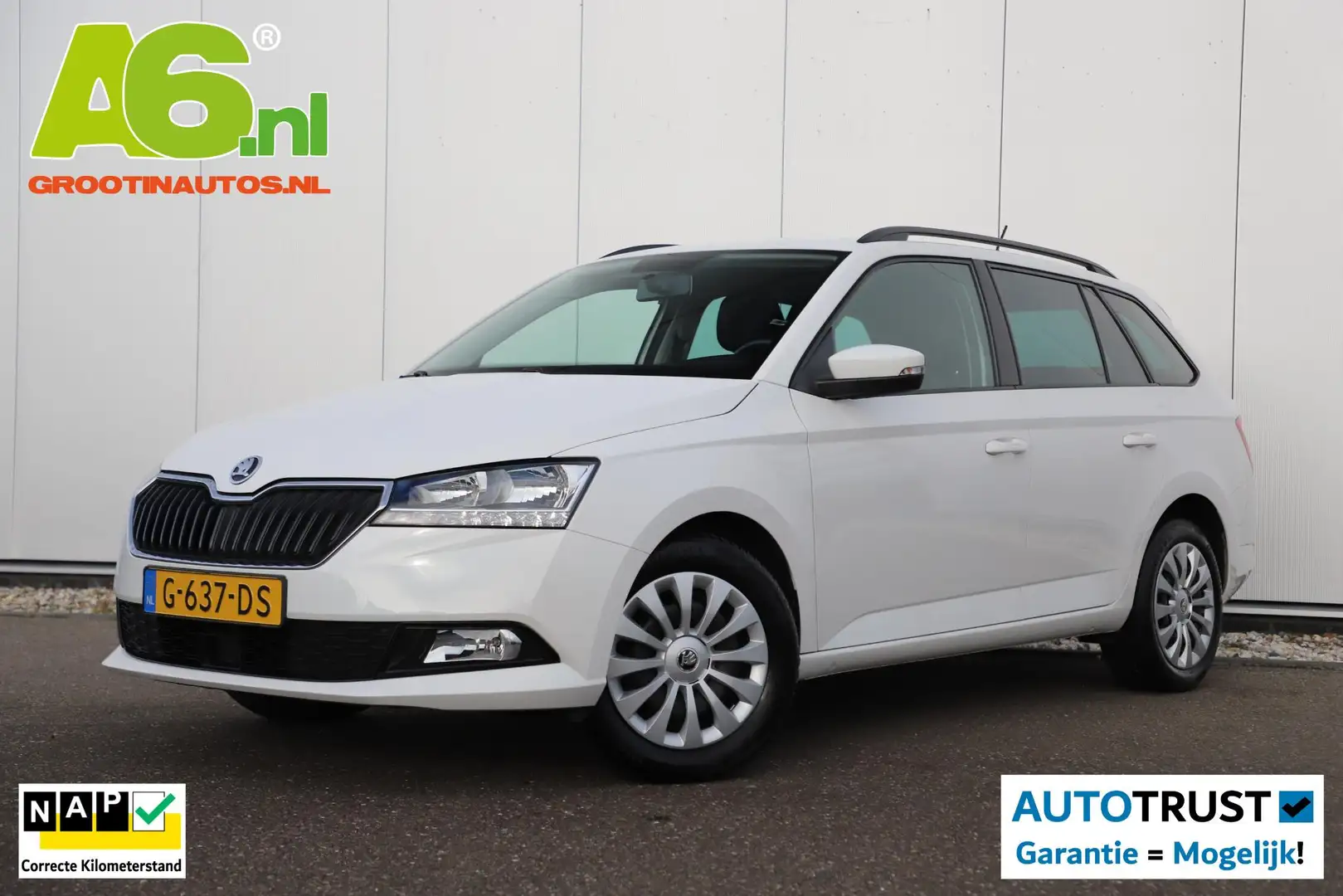 Skoda Fabia Combi 1.0 TSI Ambition 95PK Trekhaak Navigatie Car Blanc - 1