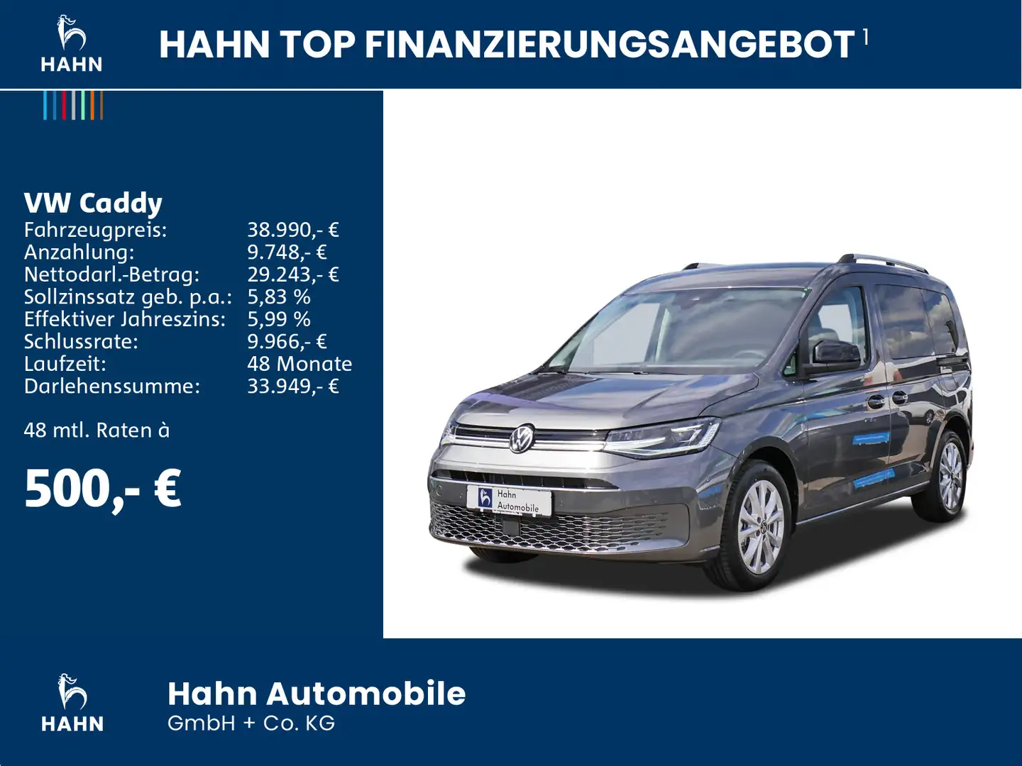 Volkswagen Caddy Life 2,0TDI 90kW LED DSG ACC Grijs - 2