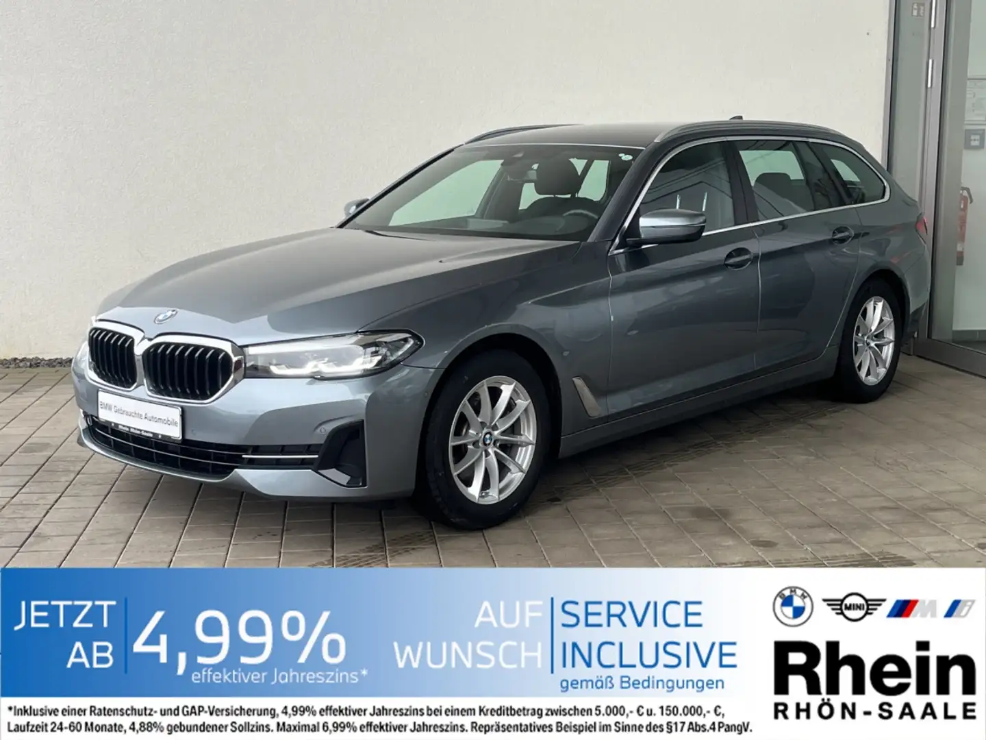 BMW 520 i Touring Navi.DriveA.AHK.Hifi.Komfort.ParkA Bleu - 1