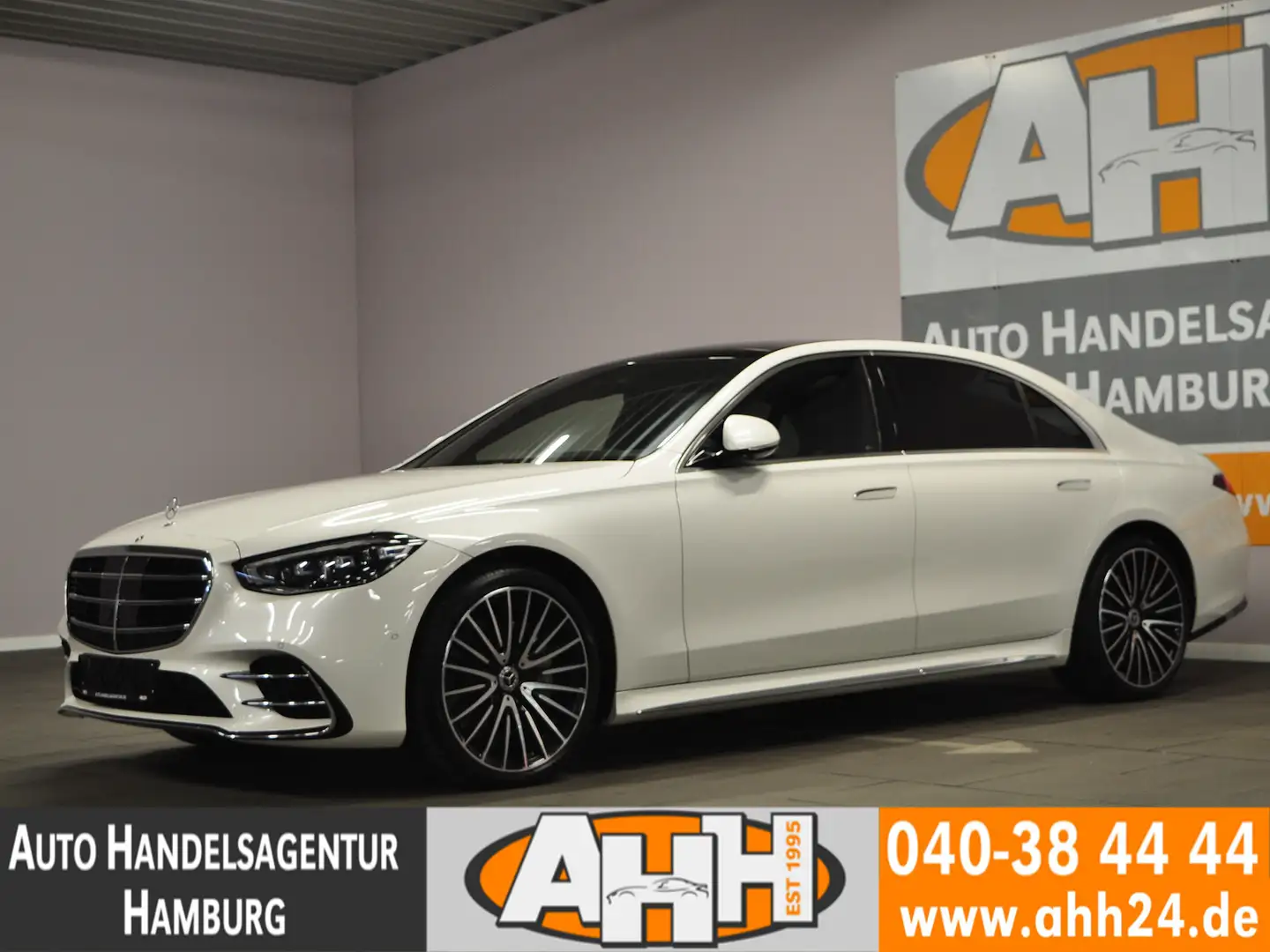 Mercedes-Benz S 500 4M L AMG AIR|DAB|FOND-ENT|HUD|PANO|3TKM|1H Bianco - 1
