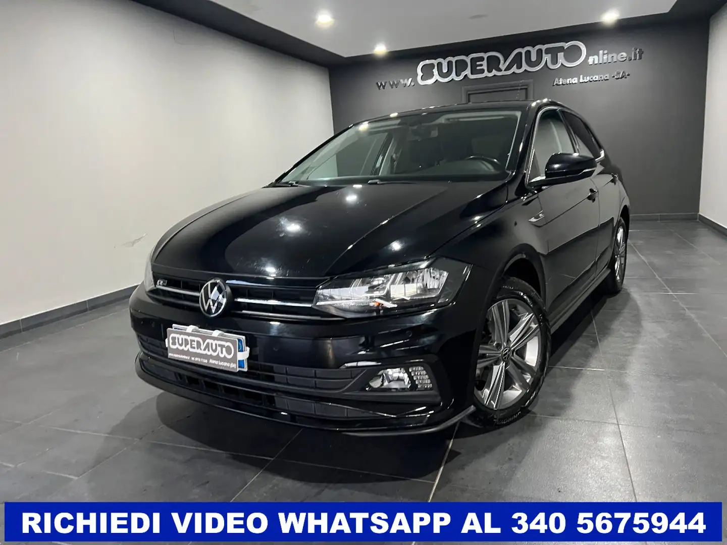 Volkswagen Polo 1.0 EVO R-LINE 80 CV Schwarz - 2
