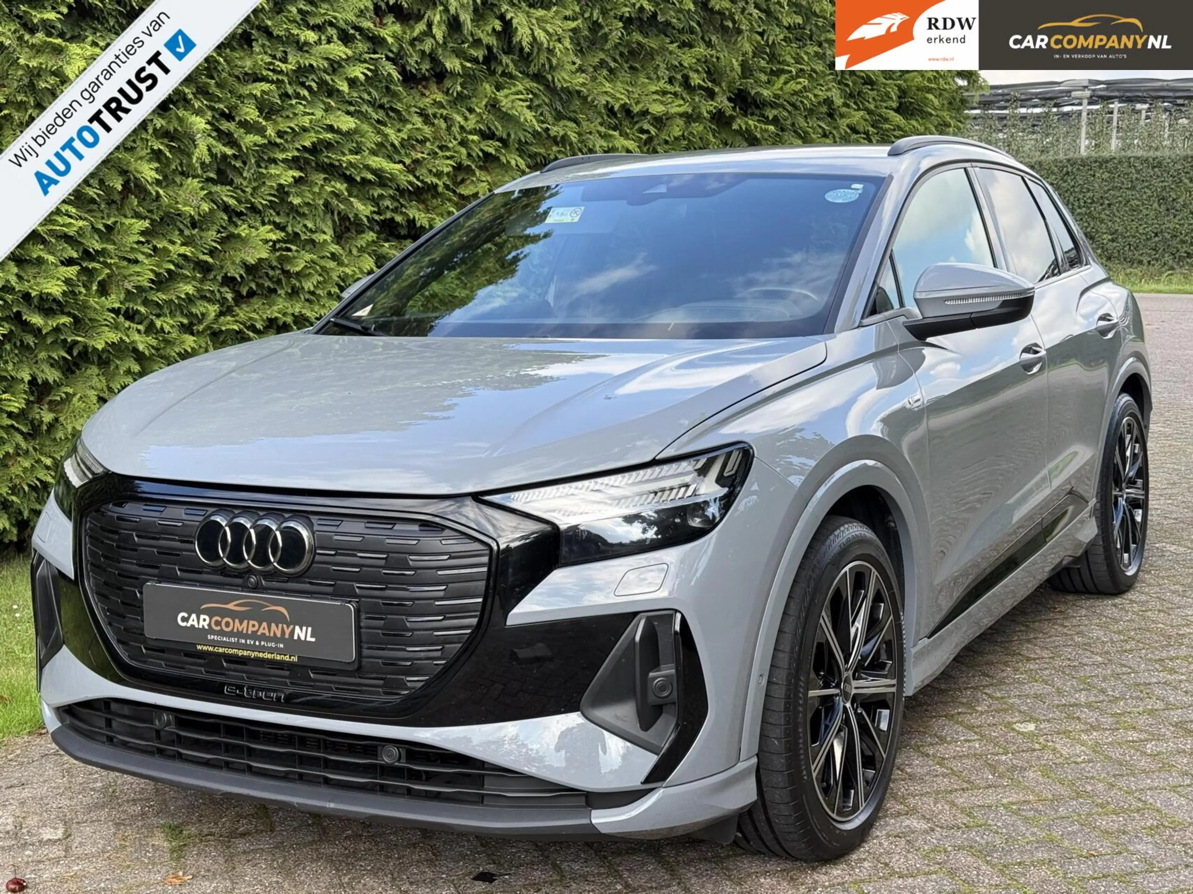 Audi Q4 e-tron |77kWh|3xSLINE|Nardo Grey|Sonos|Modeljaar 2023
