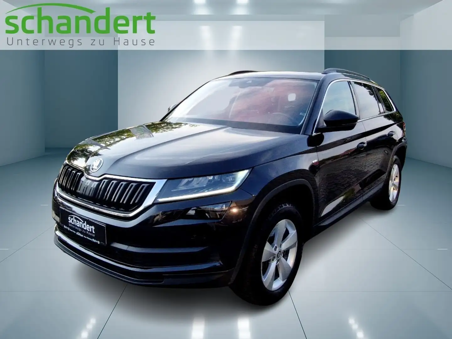 Skoda Kodiaq 2.0 TDI Drive 4x4 DSG LED Navi AHK Klimaautomati Schwarz - 1