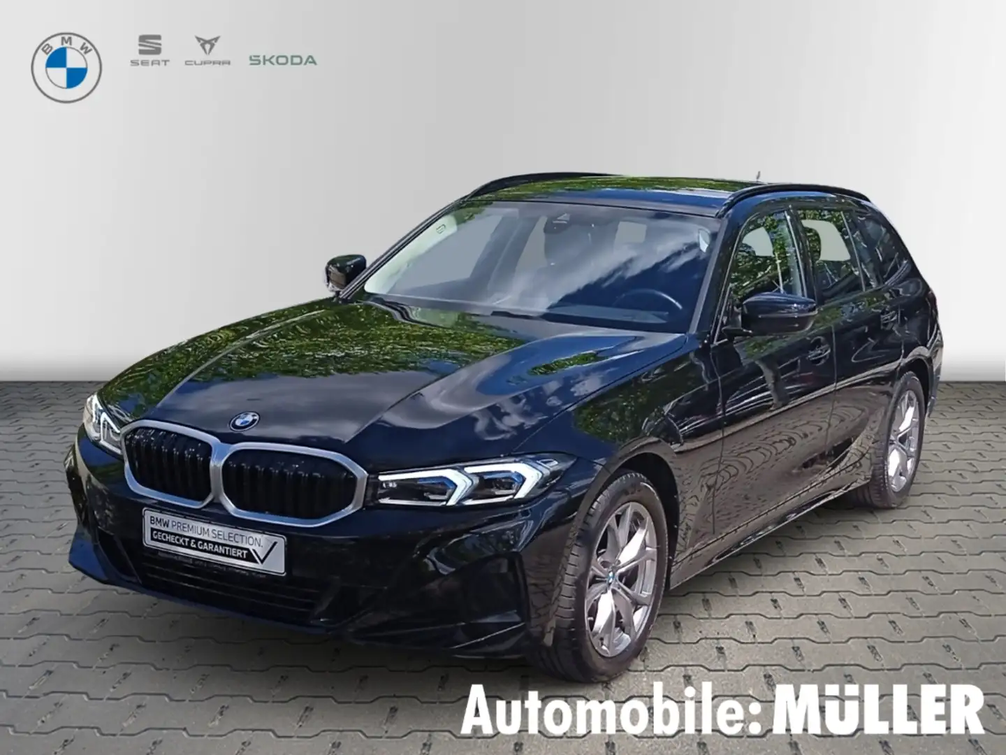 BMW 320 d Touring*RFK*Adapt.LED*HeadUpDisplay*DAB* Schwarz - 1