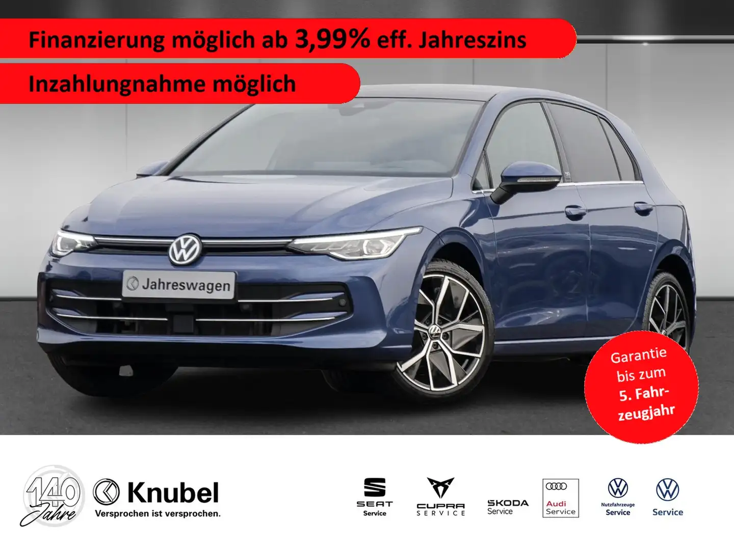 Volkswagen Golf VIII Style 1.5 eTSI DSG IQ.LIGHT/S-DACH/NAVI Blu/Azzurro - 1