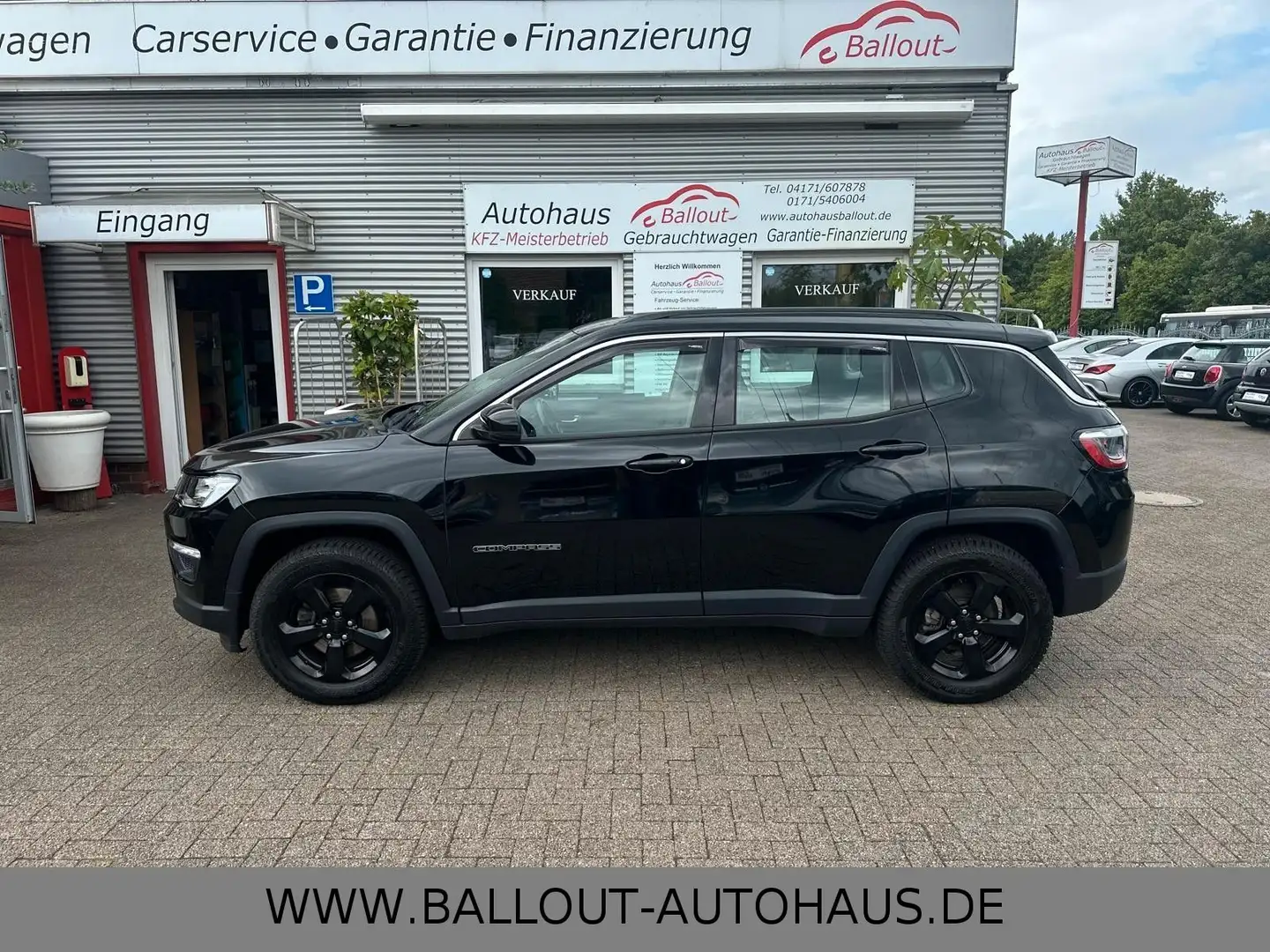 Jeep Compass Longitude 4WD*2.HAND*KLIMA*ACC*TEMP*AHK* Schwarz - 1