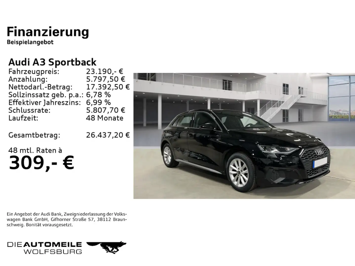 Audi A3 35TFSI AHK/APS/SITZHZ/LED Schwarz - 2