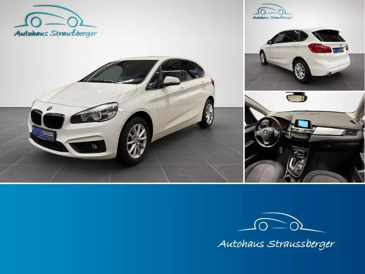BMW 218 d Active Tourer PDC Navi Klima NP ca. 40.000€ Weiß - 1