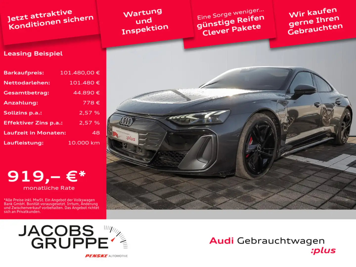Audi e-tron GT S Facelift/S-Sitze/Pano/Laser/HuD/360° Grau - 1