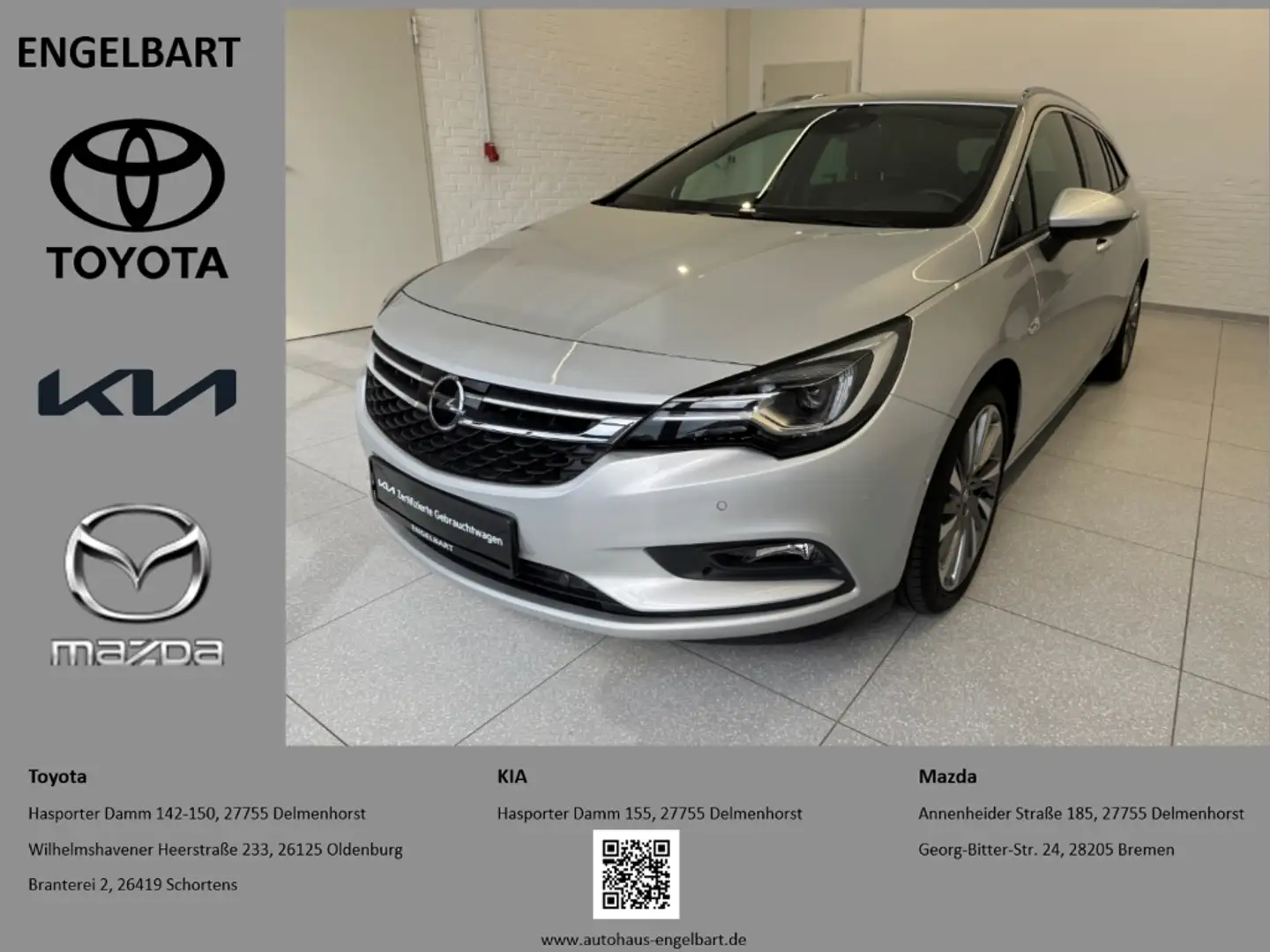 Opel Astra K Sports Tourer Innovation 1.6 BiTurbo CDTI Argent - 1