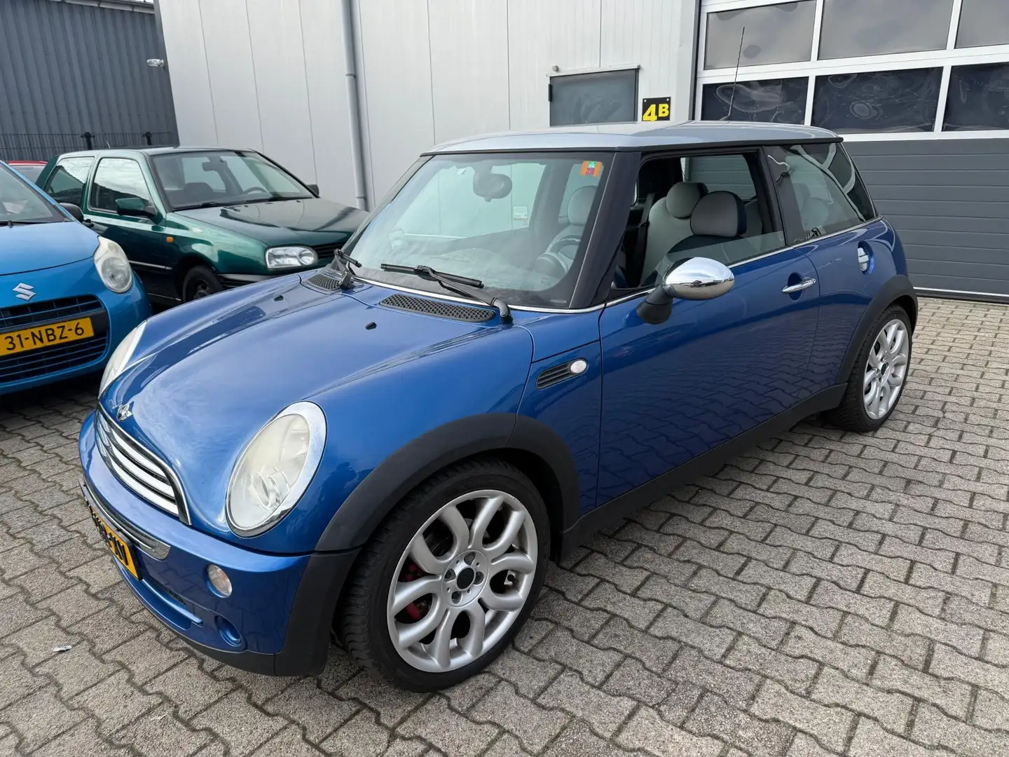 MINI Cooper 1.6 Checkmate 2006 Airco Leder Stoelverwarming Blau - 1