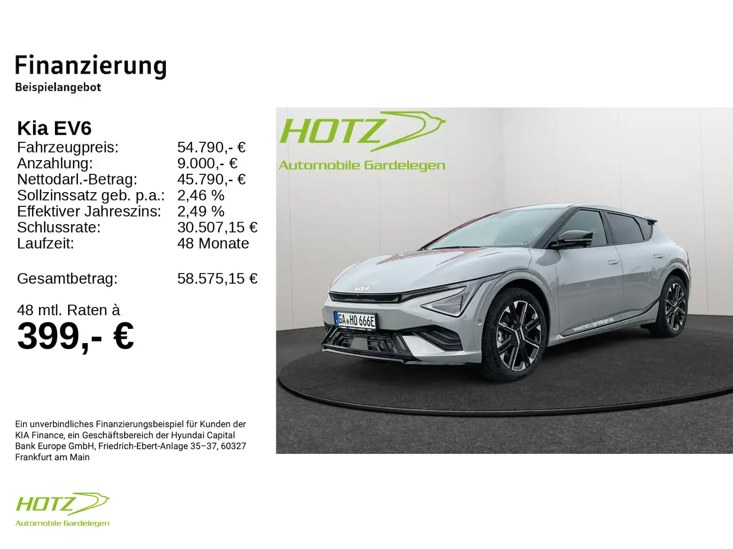 Kia EV6 PE 84kWh GT-Line Grau - 2