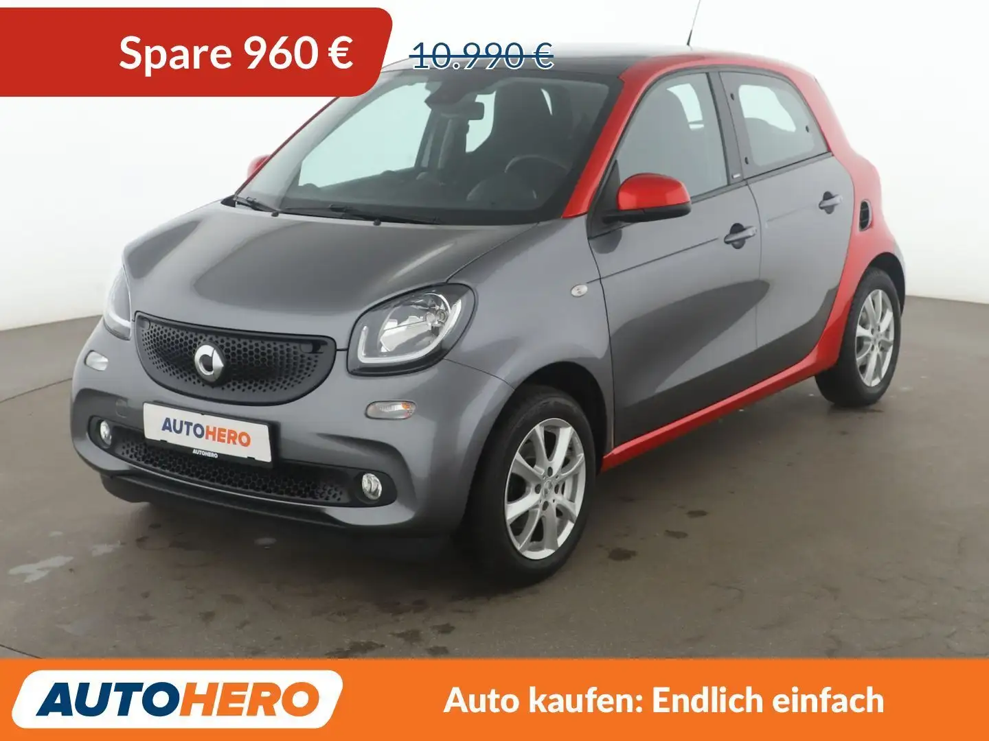 smart forFour 0.9 Turbo Basis passion*TEMPO*PDC*ALU*PANO* Rot - 1