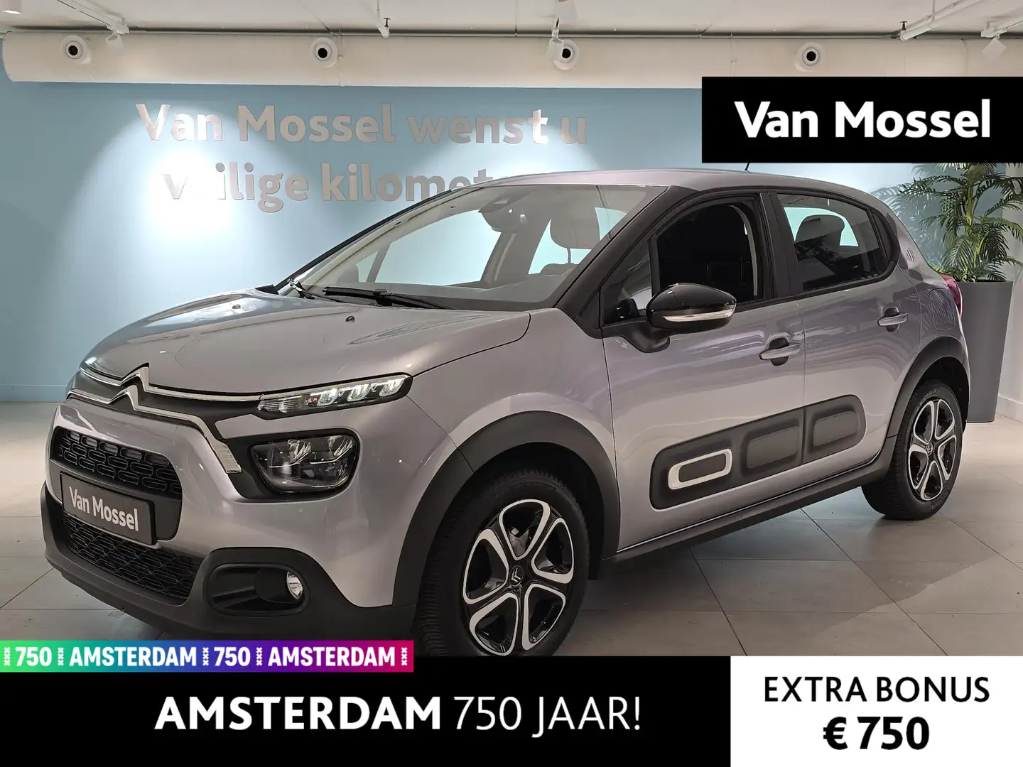 Citroen C3 1.2 PureTech Feel CLIMATE CONTROLE | APPLE CARPLAY Gris - 1
