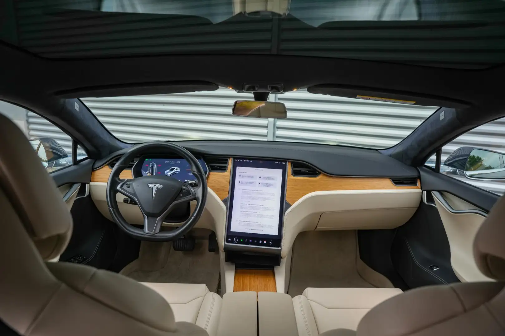 Tesla Model S Long Range Panodak Leer Adaptive Cruise Camera Aut Gris - 2