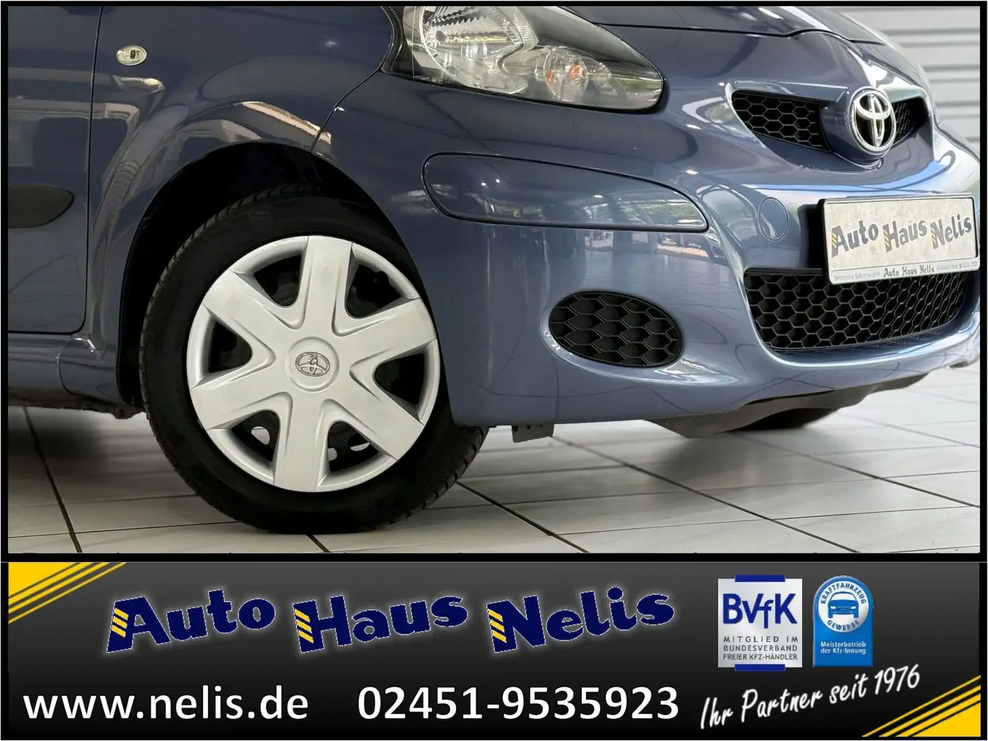 Toyota Aygo 1,0 Cool Klima RadioCD AUX el.FHvo ZVmFB Albastru - 2