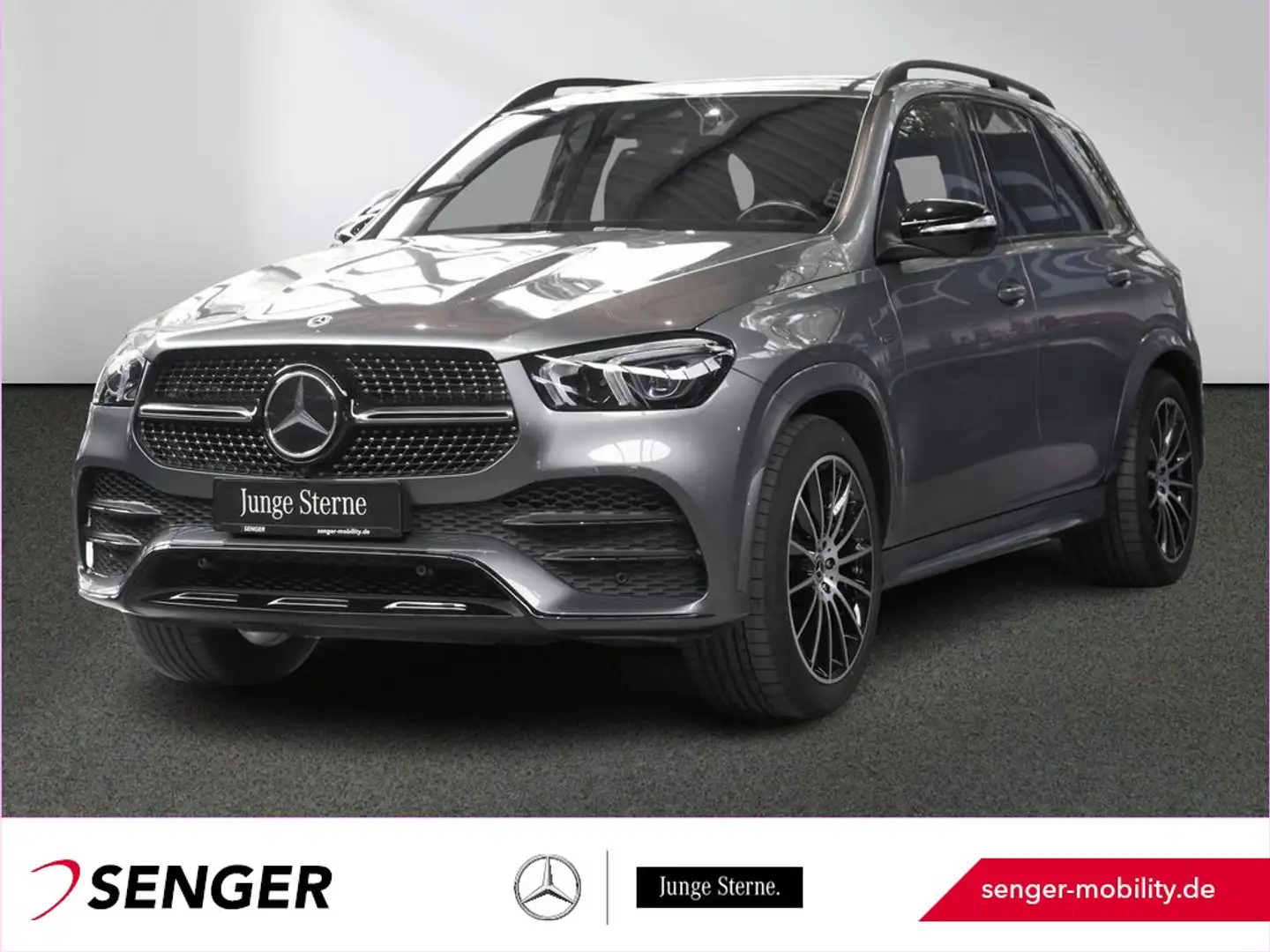 Mercedes-Benz GLE 350 de 4M AMG Night AHK HeadUp Burmester Gris - 1