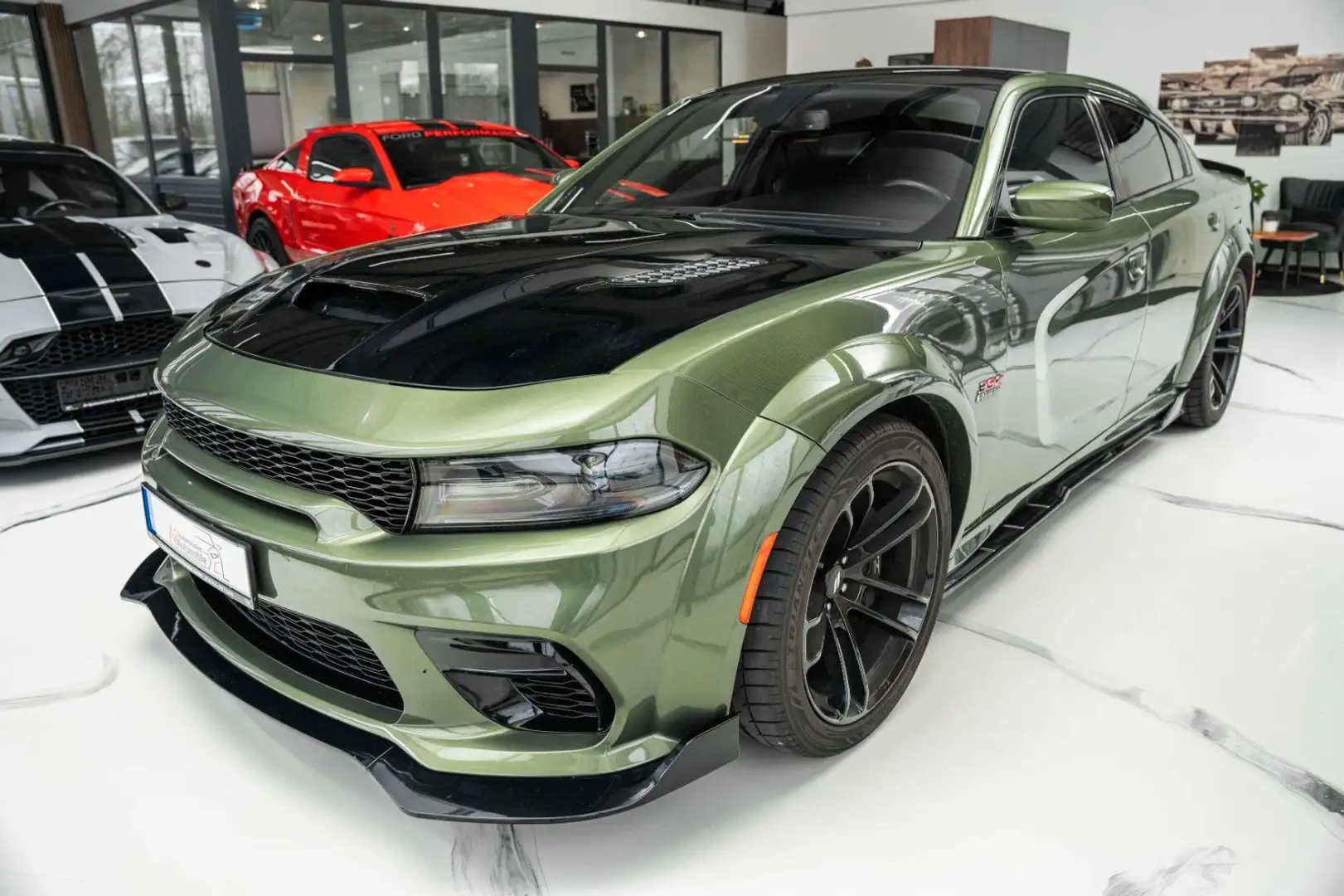 Dodge Charger 6,4 SCAT PACK WIDEBODY LED KAMERA Zelená - 1