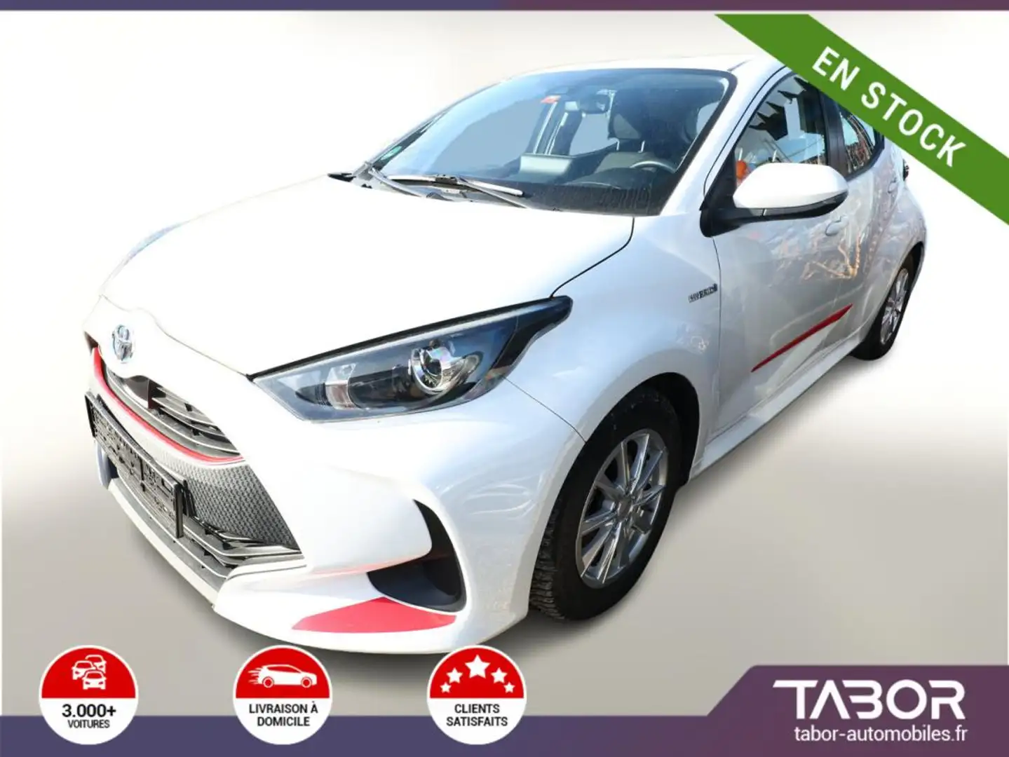 Toyota Yaris 1.5 Hybrid 116 CVT Business GPS Blanc - 1