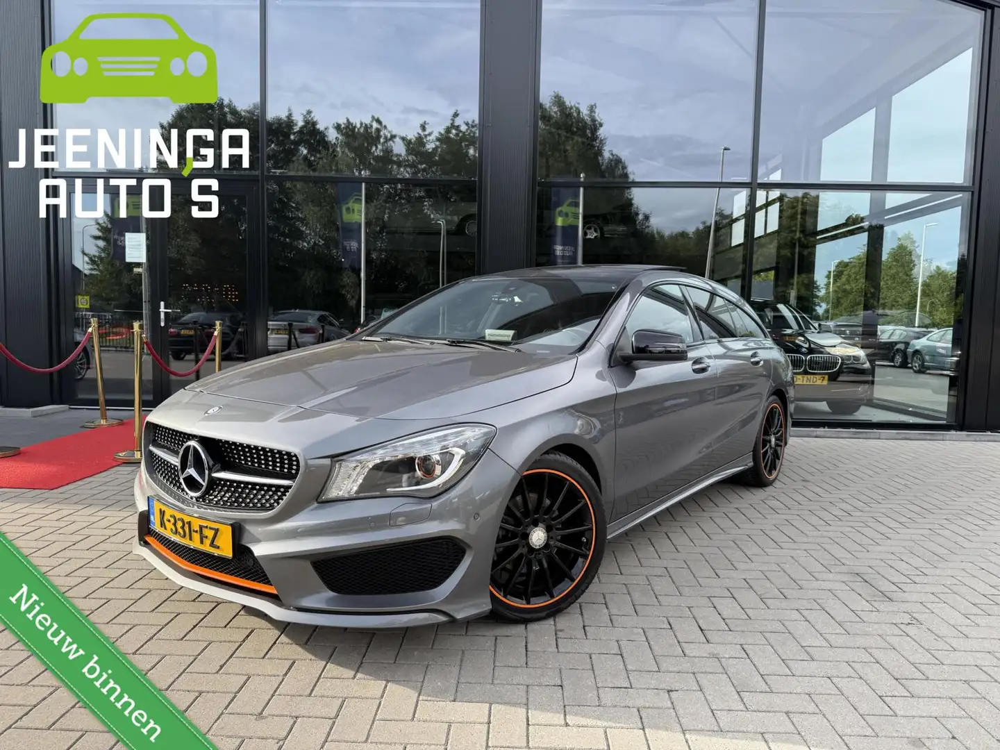 Mercedes-Benz CLA 200 Shooting Brake OrangeArt |AMG-styling|Pano|Trekhaa Grijs - 1